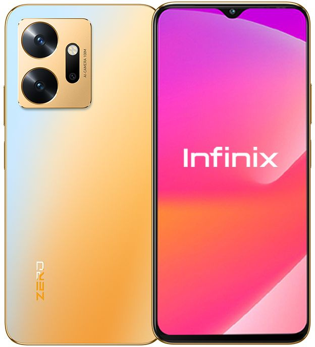 Смартфон Infinix X6821 Zero 20 256Gb 8Gb золотистый моноблок 3G 4G 2Sim 6.7" 1080x2400 Android 12 108Mpix 802.11 a/b/g/n/ac GPS GSM900/1800 GSM1900 TouchSc FM A-GPS microSD — фото 7
