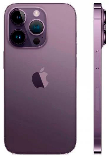 Смартфон Apple A2889 iPhone 14 Pro 128Gb 6Gb темно-фиолетовый моноблок 3G 4G 1Sim 6.1" 1179x2556 iOS 16 48Mpix 802.11 a/b/g/n/ac/ax NFC GPS GSM900/1800 GSM1900 TouchSc Protect — фото 2