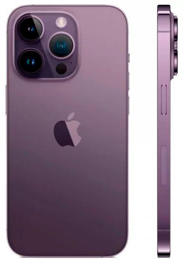 Смартфон Apple A2889 iPhone 14 Pro 256Gb 6Gb темно-фиолетовый моноблок 3G 4G 1Sim 6.1" 1179x2556 iOS 16 48Mpix 802.11 a/b/g/n/ac/ax NFC GPS GSM900/1800 GSM1900 TouchSc Protect — фото 2