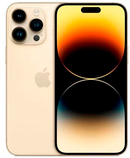 Смартфон Apple A2893 iPhone 14 Pro Max 256Gb 6Gb золотой моноблок 3G 4G 1Sim 6.7" 1290x2796 iOS 16 48Mpix 802.11 a/b/g/n/ac/ax NFC GPS GSM900/1800 GSM1900 TouchSc Protect