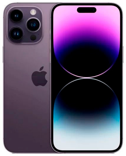 Смартфон Apple A2893 iPhone 14 Pro Max 128Gb 6Gb темно-фиолетовый моноблок 3G 4G 1Sim 6.7" 1290x2796 iOS 16 48Mpix 802.11 a/b/g/n/ac/ax NFC GPS GSM900/1800 GSM1900 TouchSc Protect