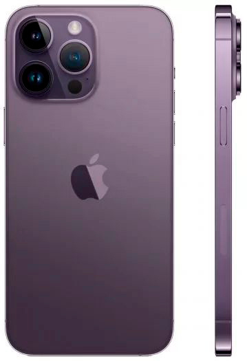 Смартфон Apple A2893 iPhone 14 Pro Max 128Gb 6Gb темно-фиолетовый моноблок 3G 4G 1Sim 6.7" 1290x2796 iOS 16 48Mpix 802.11 a/b/g/n/ac/ax NFC GPS GSM900/1800 GSM1900 TouchSc Protect — фото 2