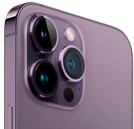 Смартфон Apple A2893 iPhone 14 Pro Max 128Gb 6Gb темно-фиолетовый моноблок 3G 4G 1Sim 6.7" 1290x2796 iOS 16 48Mpix 802.11 a/b/g/n/ac/ax NFC GPS GSM900/1800 GSM1900 TouchSc Protect — фото 3