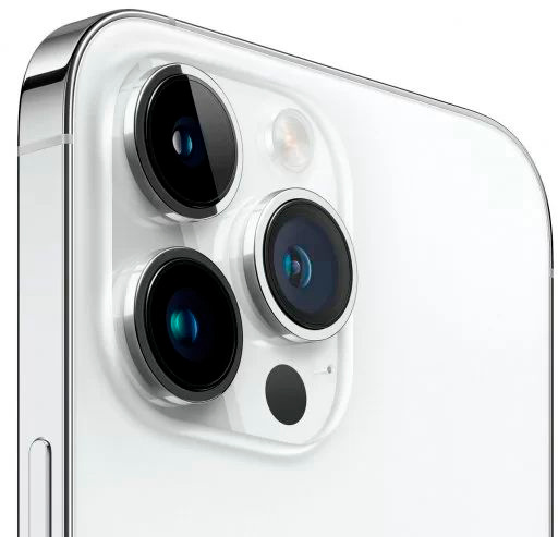 Смартфон Apple A2893 iPhone 14 Pro Max 256Gb 6Gb серебристый моноблок 3G 4G 1Sim 6.7" 1290x2796 iOS 16 48Mpix 802.11 a/b/g/n/ac/ax NFC GPS GSM900/1800 GSM1900 TouchSc Protect — фото 3