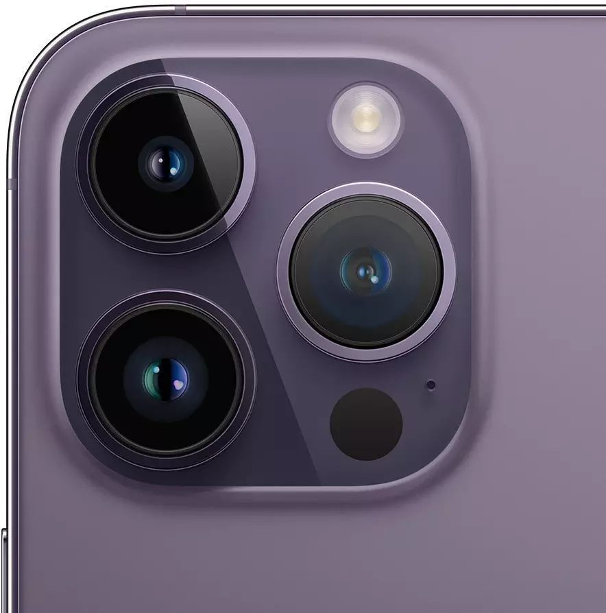Смартфон Apple A2892 iPhone 14 Pro 256Gb 6Gb темно-фиолетовый моноблок 3G 4G 2Sim 6.1" 1179x2556 iOS 16 48Mpix 802.11 a/b/g/n/ac/ax NFC GPS GSM900/1800 GSM1900 TouchSc Protect — фото 4