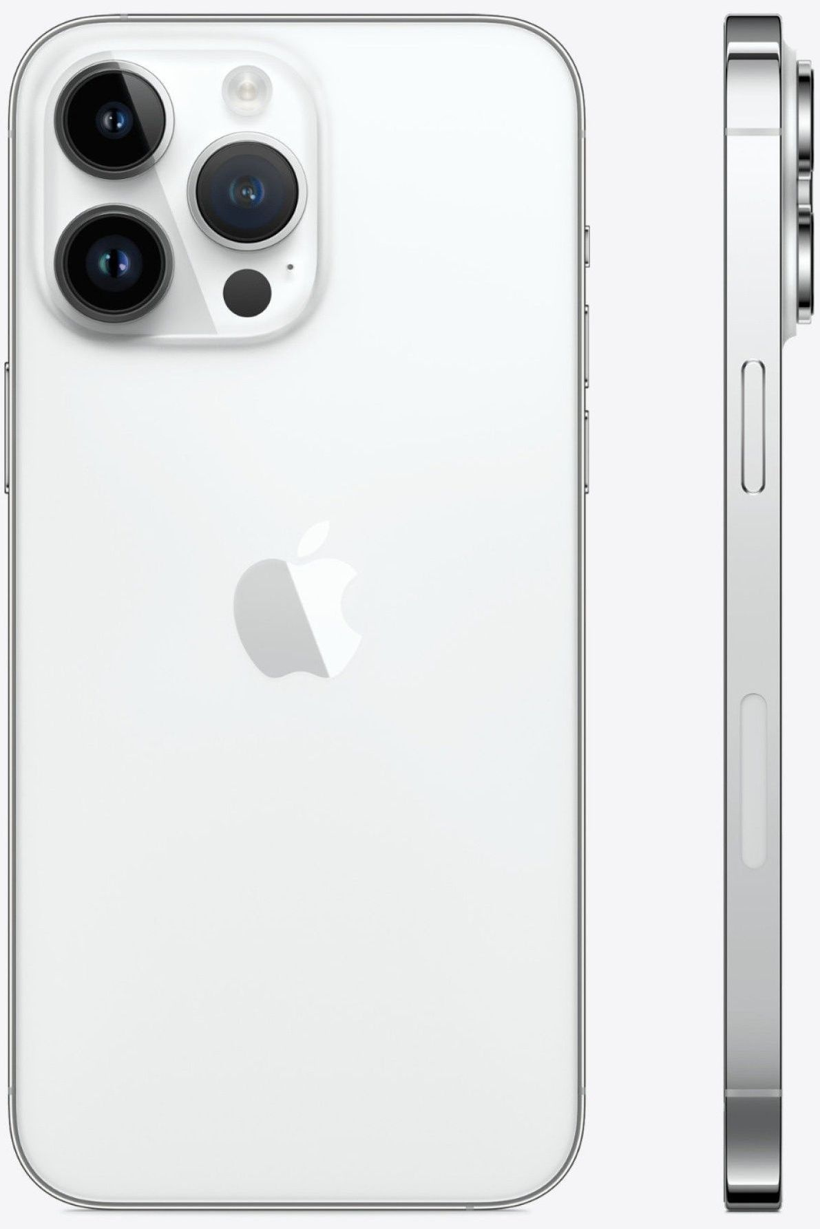 Смартфон Apple A2896 iPhone 14 Pro Max 128Gb 6Gb серебристый моноблок 3G 4G 2Sim 6.7" 1290x2796 iOS 16 48Mpix 802.11 a/b/g/n/ac/ax NFC GPS GSM900/1800 GSM1900 TouchSc Protect — фото 3
