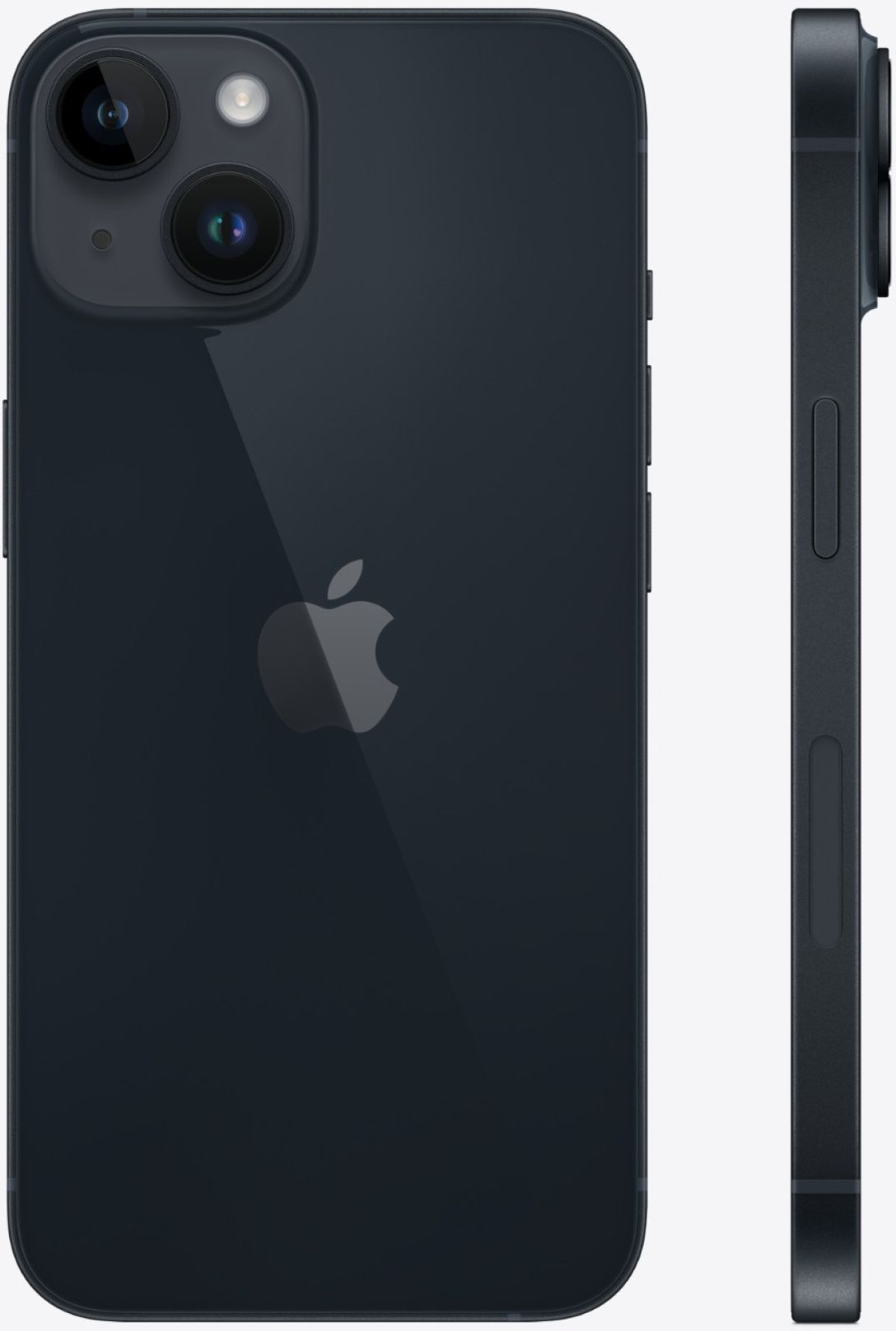 Смартфон Apple A2884 iPhone 14 128Gb 6Gb темная ночь моноблок 3G 4G 2Sim 6.1" 1170x2532 iOS 16 12Mpix 802.11 a/b/g/n/ac/ax NFC GPS TouchSc Protect — фото 2