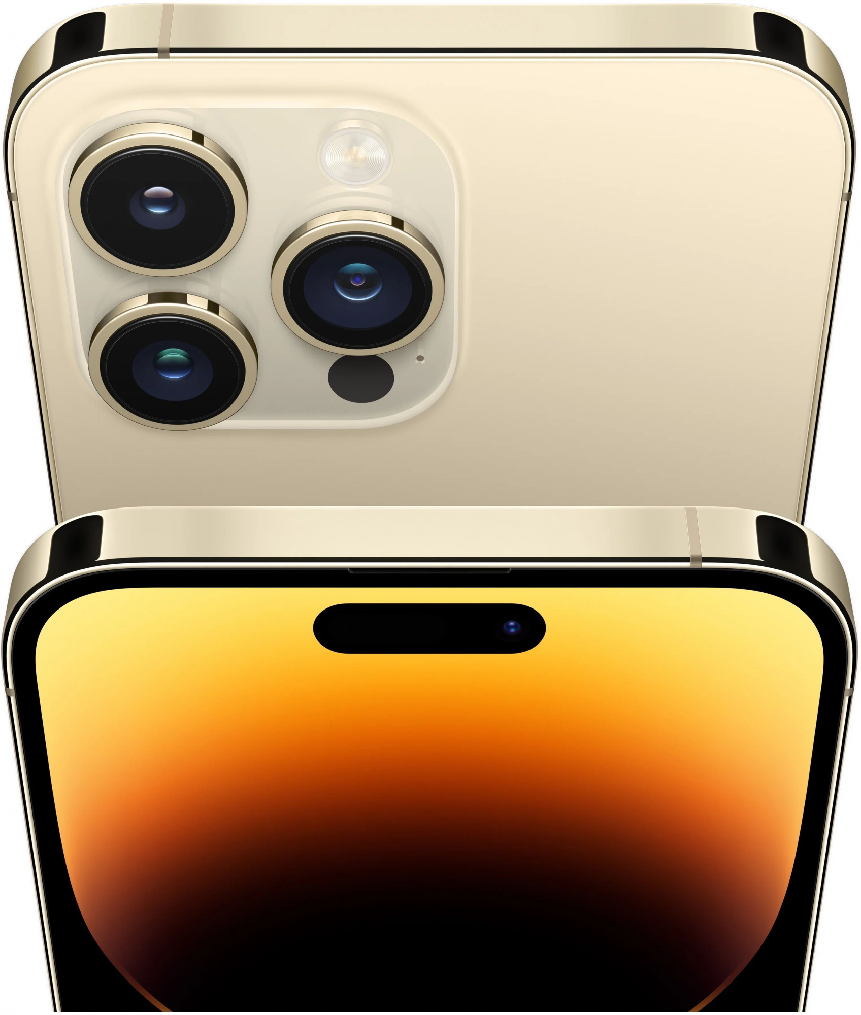 Смартфон Apple A2892 iPhone 14 Pro 128Gb 6Gb золотой моноблок 3G 4G 2Sim 6.1" 1179x2556 iOS 16 48Mpix 802.11 a/b/g/n/ac/ax NFC GPS GSM900/1800 GSM1900 TouchSc Protect — фото 5