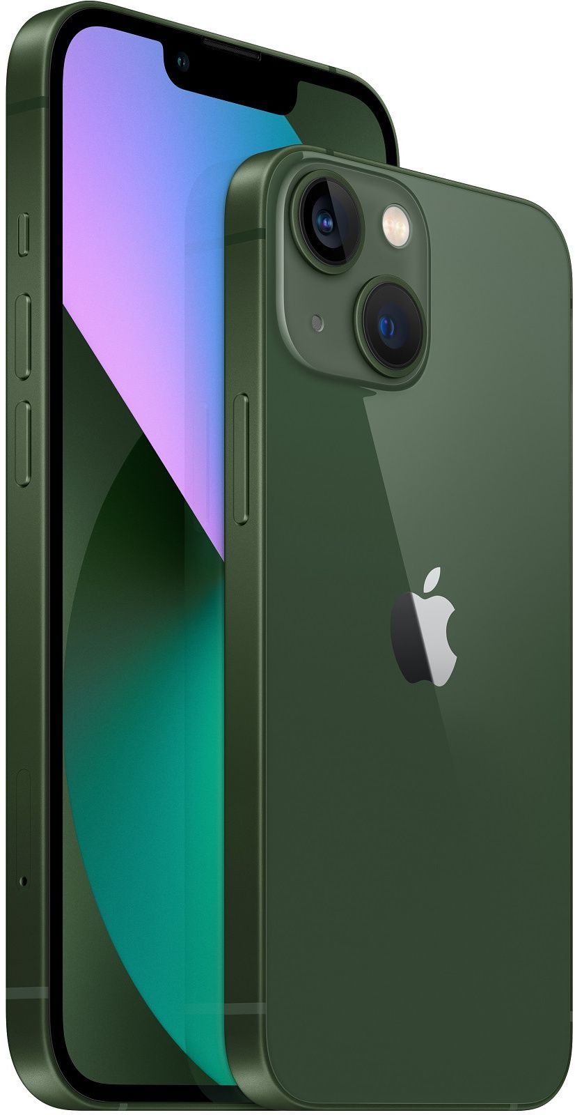 Смартфон Apple A2633 iPhone 13 128Gb 4Gb альпийский зеленый моноблок 3G 4G 1Sim 6.1" 1170x2532 iOS 16 12Mpix 802.11 a/b/g/n/ac/ax NFC GPS GSM900/1800 GSM1900 TouchSc Protect — фото 2