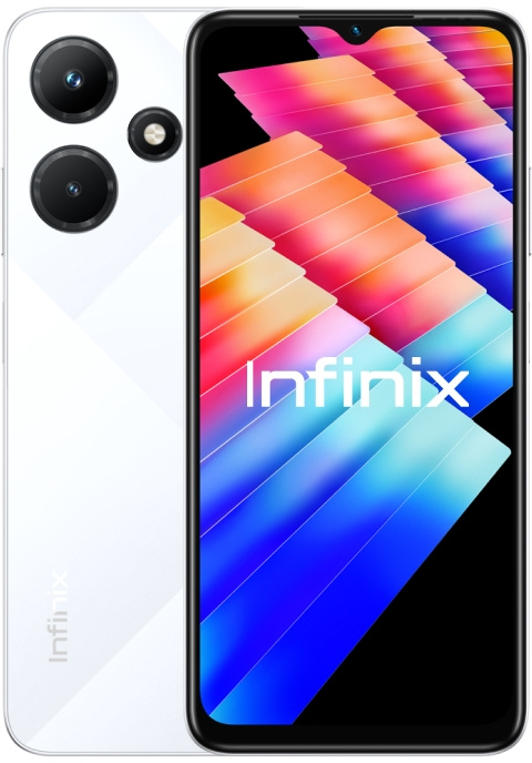Смартфон Infinix X669D Hot 30i 128Gb 8Gb белый моноблок 3G 4G 2Sim 6.56" 720x1612 Android 12 13Mpix 802.11 a/b/g/n/ac NFC GPS GSM900/1800 GSM1900 TouchSc FM microSD max1024Gb