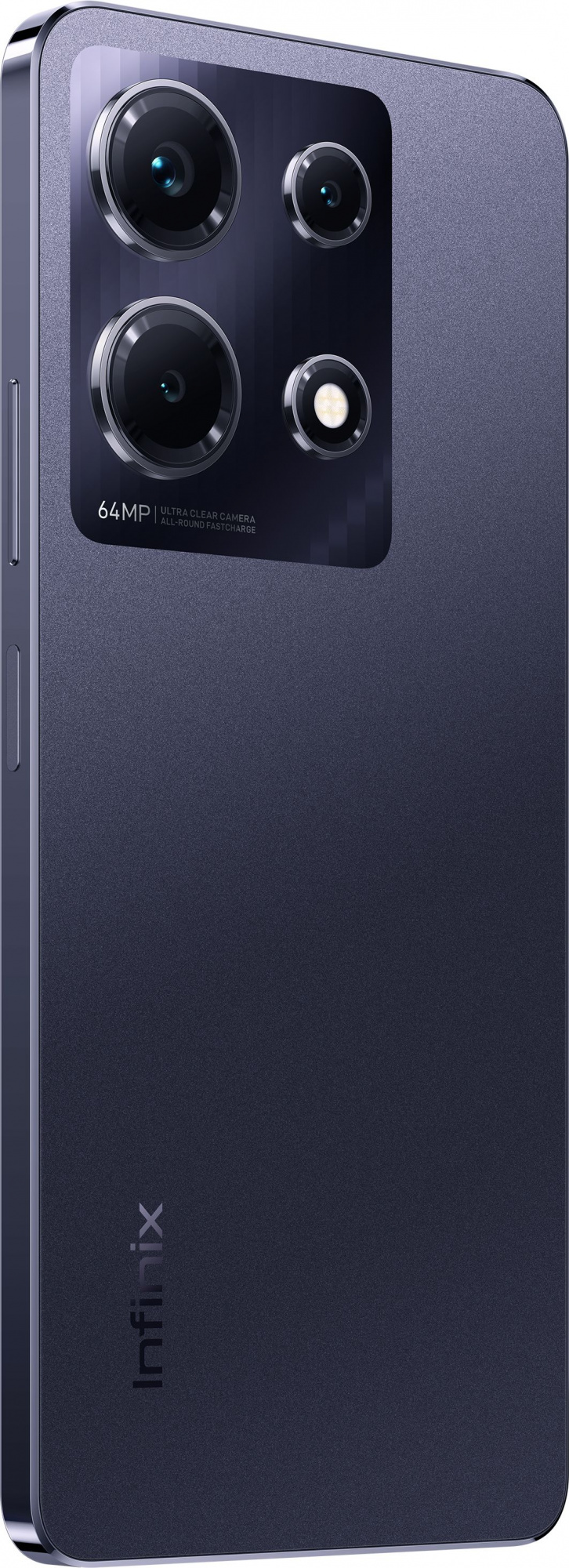 Смартфон Infinix X6833B Note 30 256Gb 8Gb черный моноблок 3G 4G 2Sim 6.78" 1080x2460 Android 13 64Mpix 802.11 a/b/g/n/ac NFC GPS GSM900/1800 GSM1900 TouchSc FM microSD max2048Gb