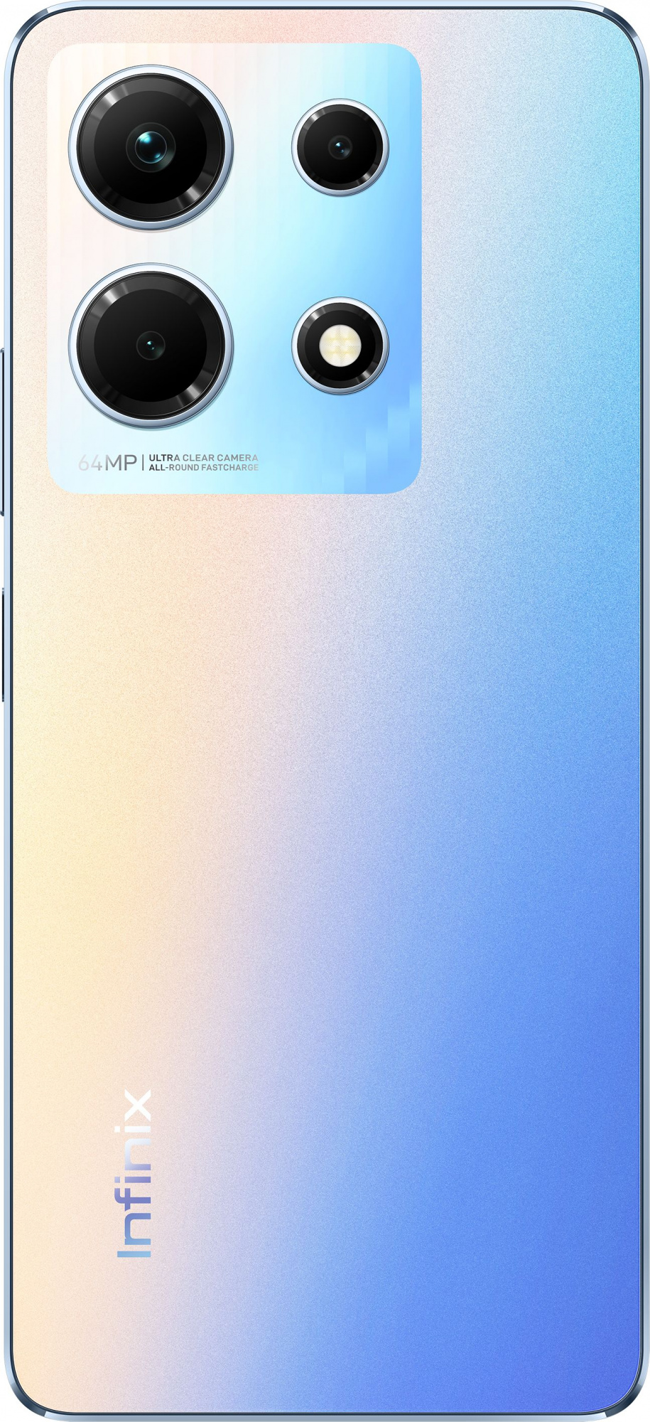 Смартфон Infinix X6833B Note 30 256Gb 8Gb голубой моноблок 3G 4G 2Sim 6.78" 1080x2460 Android 13 64Mpix 802.11 a/b/g/n/ac NFC GPS GSM900/1800 GSM1900 TouchSc FM microSD max2048Gb — фото 6