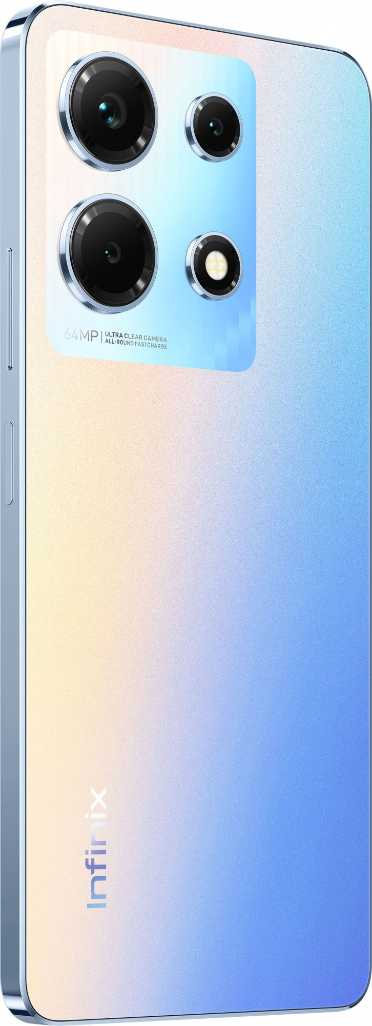 Смартфон Infinix X6833B Note 30 256Gb 8Gb голубой моноблок 3G 4G 2Sim 6.78" 1080x2460 Android 13 64Mpix 802.11 a/b/g/n/ac NFC GPS GSM900/1800 GSM1900 TouchSc FM microSD max2048Gb — фото 5