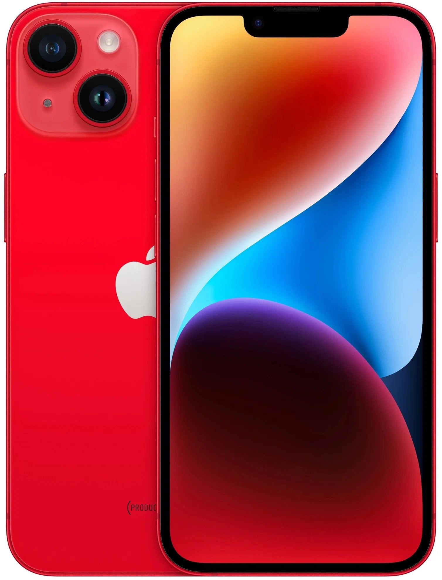 Смартфон Apple A2884 iPhone 14 128Gb 6Gb (PRODUCT)RED моноблок 3G 4G 2Sim 6.1" 1170x2532 iOS 16 12Mpix 802.11 a/b/g/n/ac/ax NFC GPS TouchSc Protect