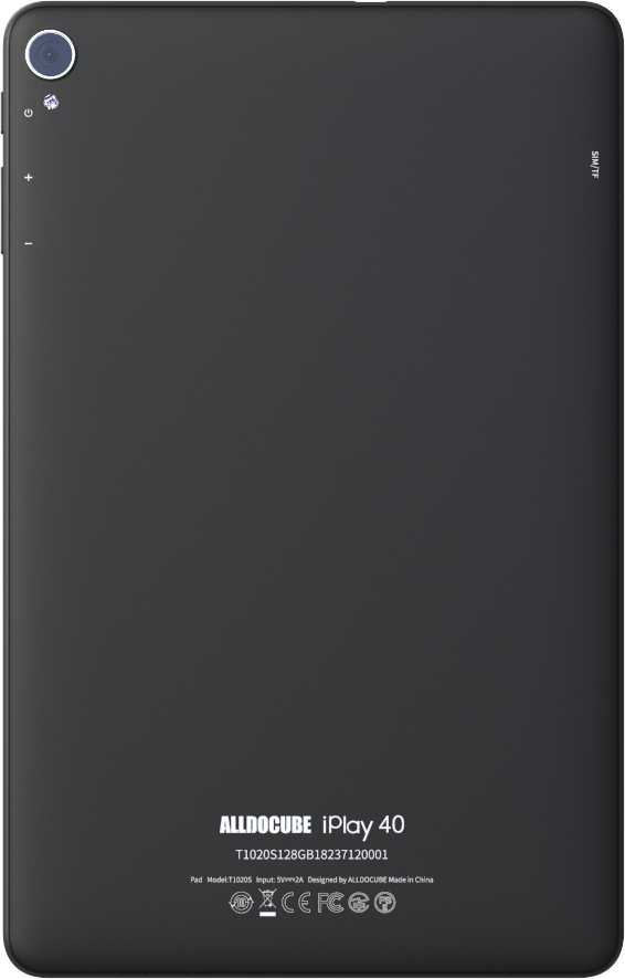 Планшет Alldocube T1020S (IPLAY 40H) Tiger T610 (2.0) 8C RAM8Gb ROM128Gb 10.4" IPS 2000x1200 3G 4G Android 10.0 черный 8Mpix 5Mpix BT GPS WiFi Touch microSD 2Tb 6000mAh 55hr — фото 2