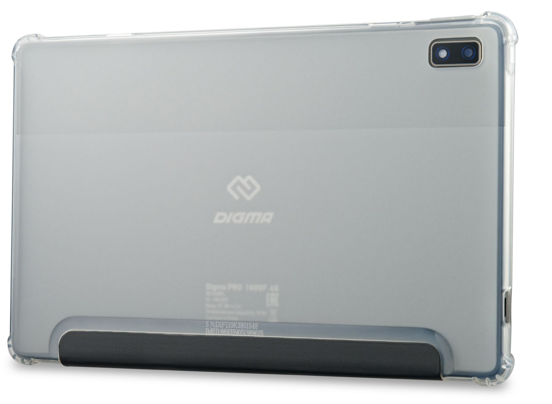 Планшет Digma Pro 1800F 4G Tiger T618 (2.0) 8C RAM8Gb ROM256Gb 10.4" IPS 2000x1200 3G 4G Android 11 темно-серый 13Mpix 5Mpix BT GPS WiFi Touch microSD 128Gb 6000mAh — фото 5