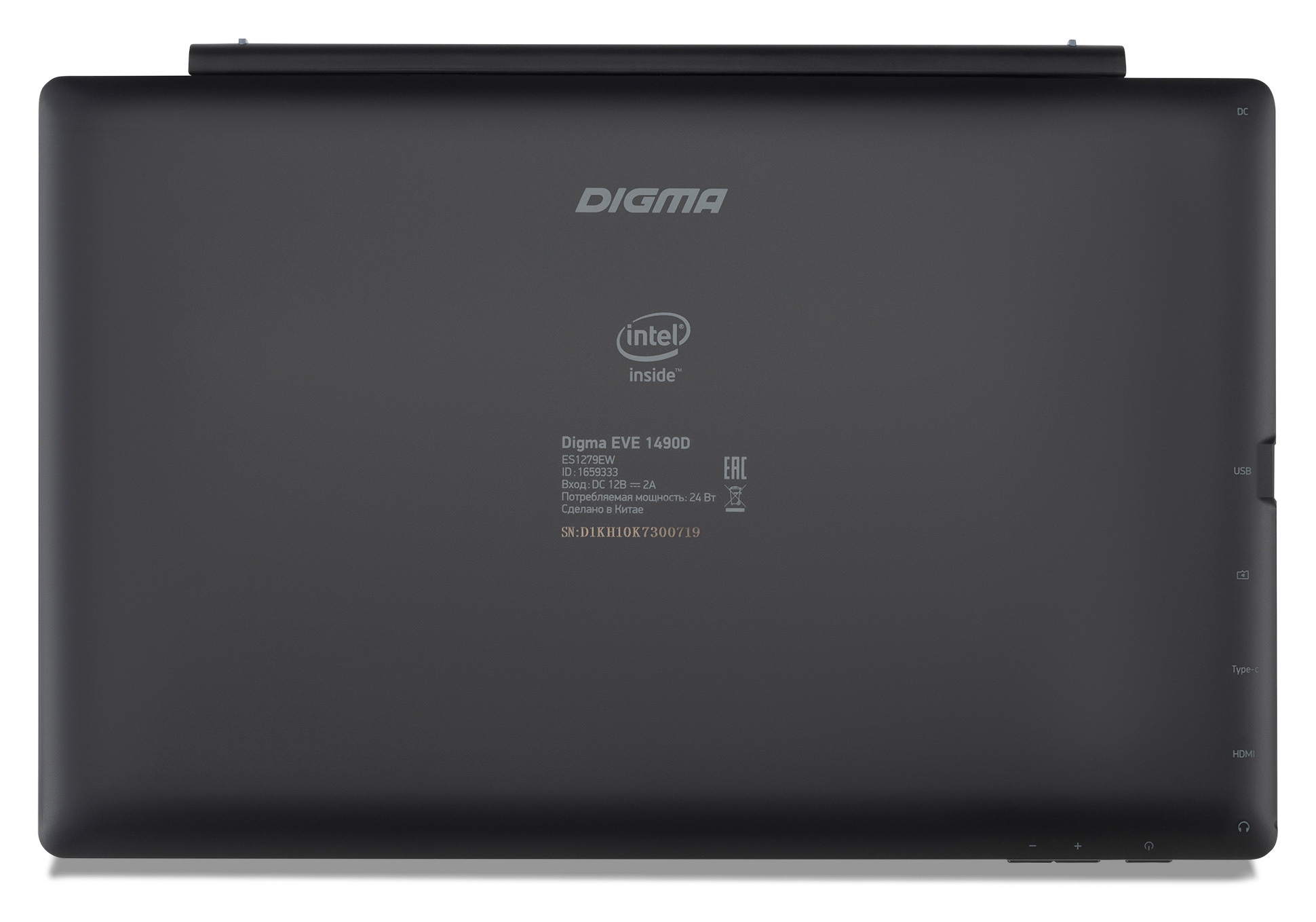 Планшет Digma EVE 1490D Celeron N4000 (1.1) 2C RAM4Gb ROM64Gb 11.6" IPS 1366x768 Windows 11 Home черный 2Mpix BT WiFi Touch microSD 128Gb mHDMI 4000mAh — фото 2
