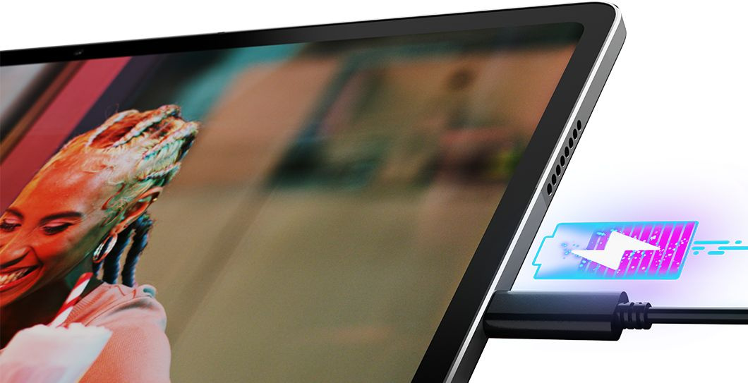 Планшет Lenovo Tab P12 Pro TB-Q706F Snapdragon 870 (2.2) 8C RAM8Gb ROM256Gb 12.6" AMOLED 2560x1600 Android 11 темно-серый 13Mpix 8Mpix BT WiFi Touch microSD 1Tb 10200mAh — фото 9