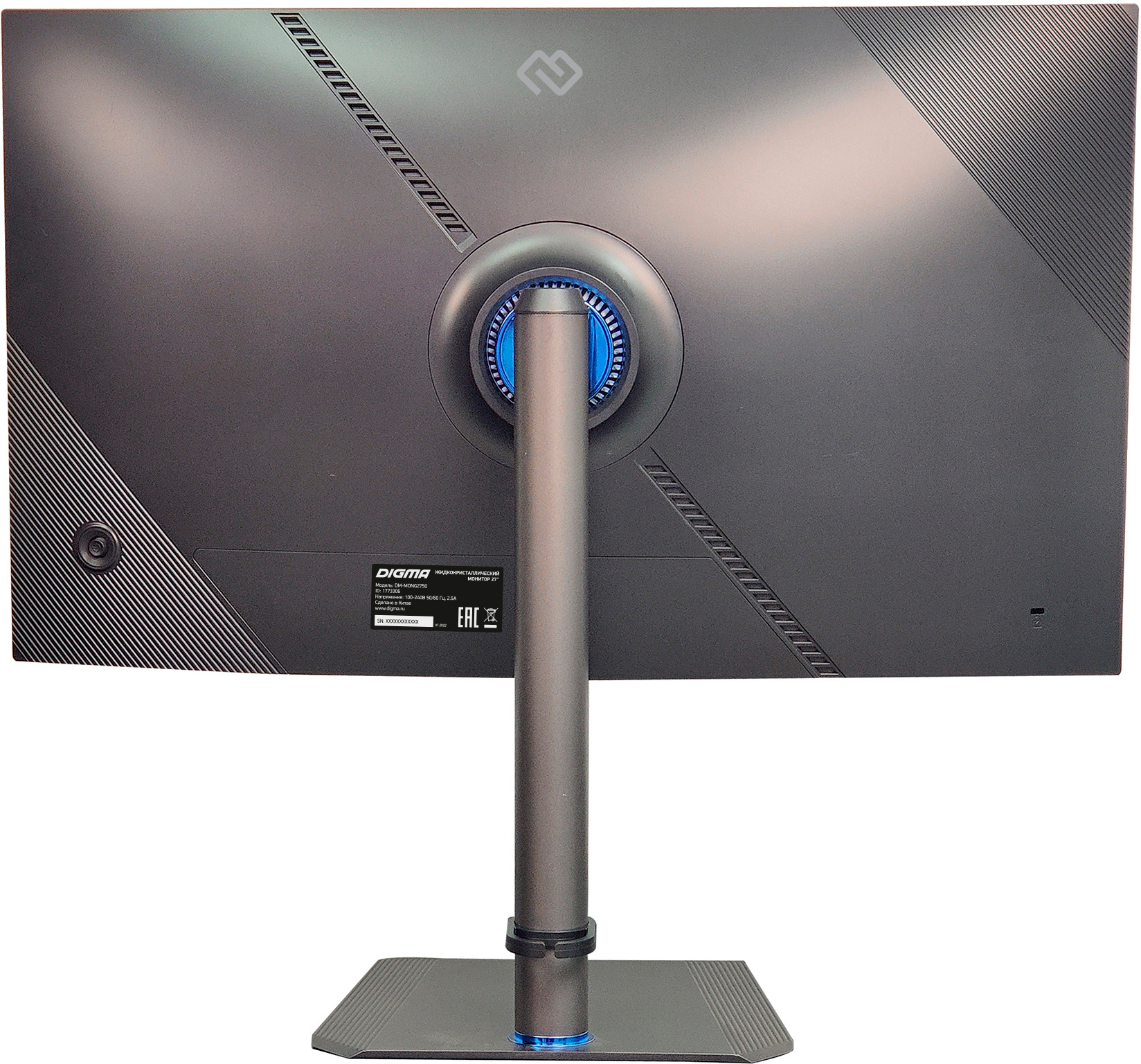 Монитор Digma 27" Gaming DM-MONG2750 темно-серый IPS LED 1ms 16:9 HDMI M/M матовая HAS Piv 320cd 178гр/178гр 2560x1440 165Hz G-Sync DP USB 6.7кг — фото 11