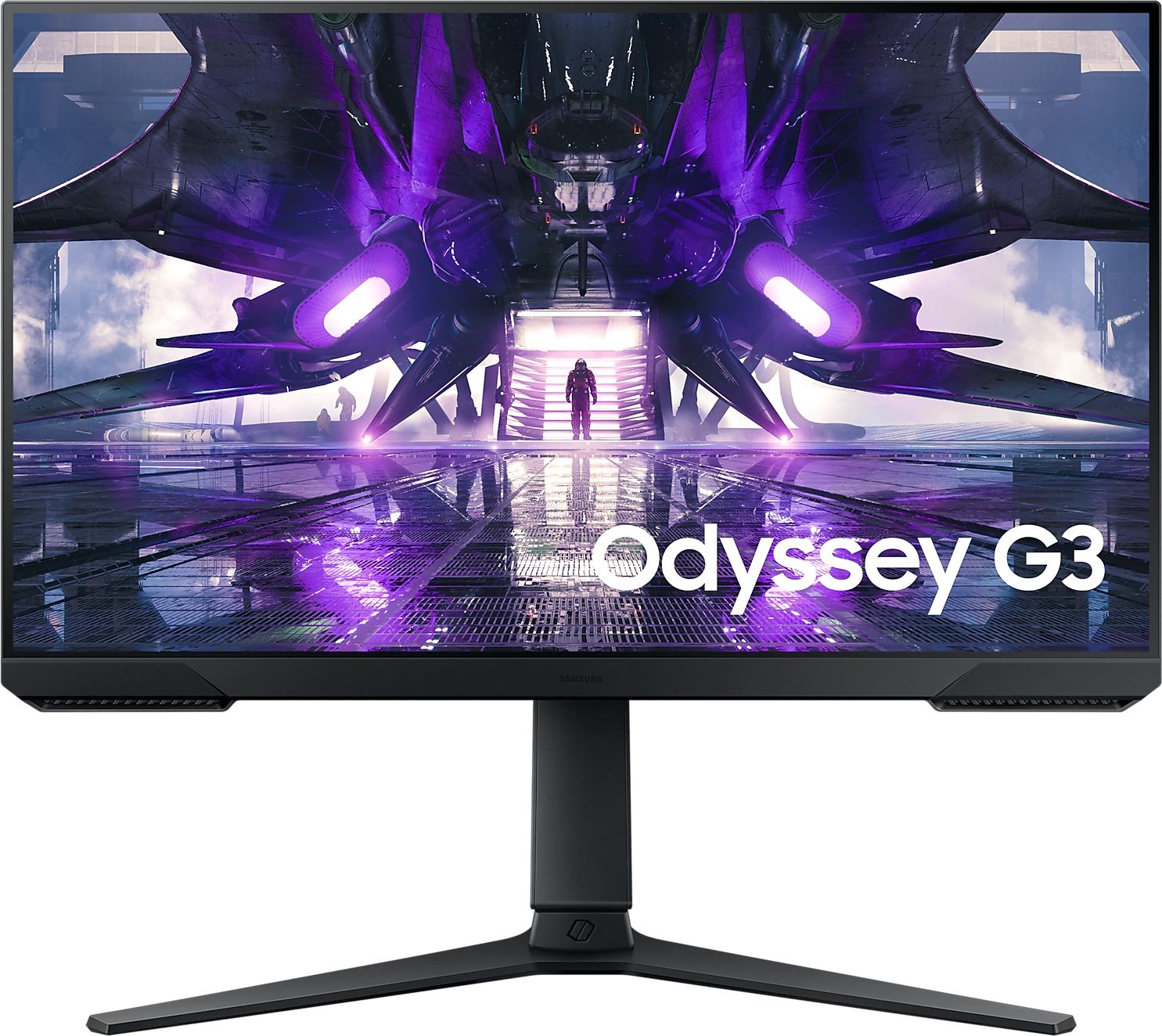 Монитор Samsung 24" Odyssey G3 S24AG302NI черный VA LED 1ms 16:9 HDMI полуматовая HAS Piv 250cd 178гр/178гр 1920x1080 144Hz DP FHD 4.1кг