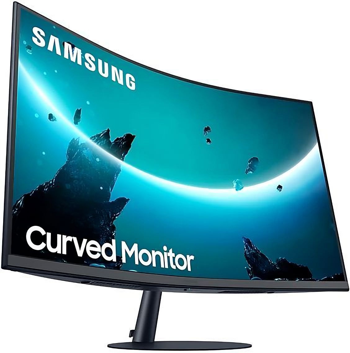 Монитор Samsung 31.5" C32T550FDR темно-серый VA LED 4ms 16:9 HDMI M/M матовая 3000:1 250cd 178гр/178гр 1920x1080 75Hz VGA DP FHD 6.4кг — фото 3