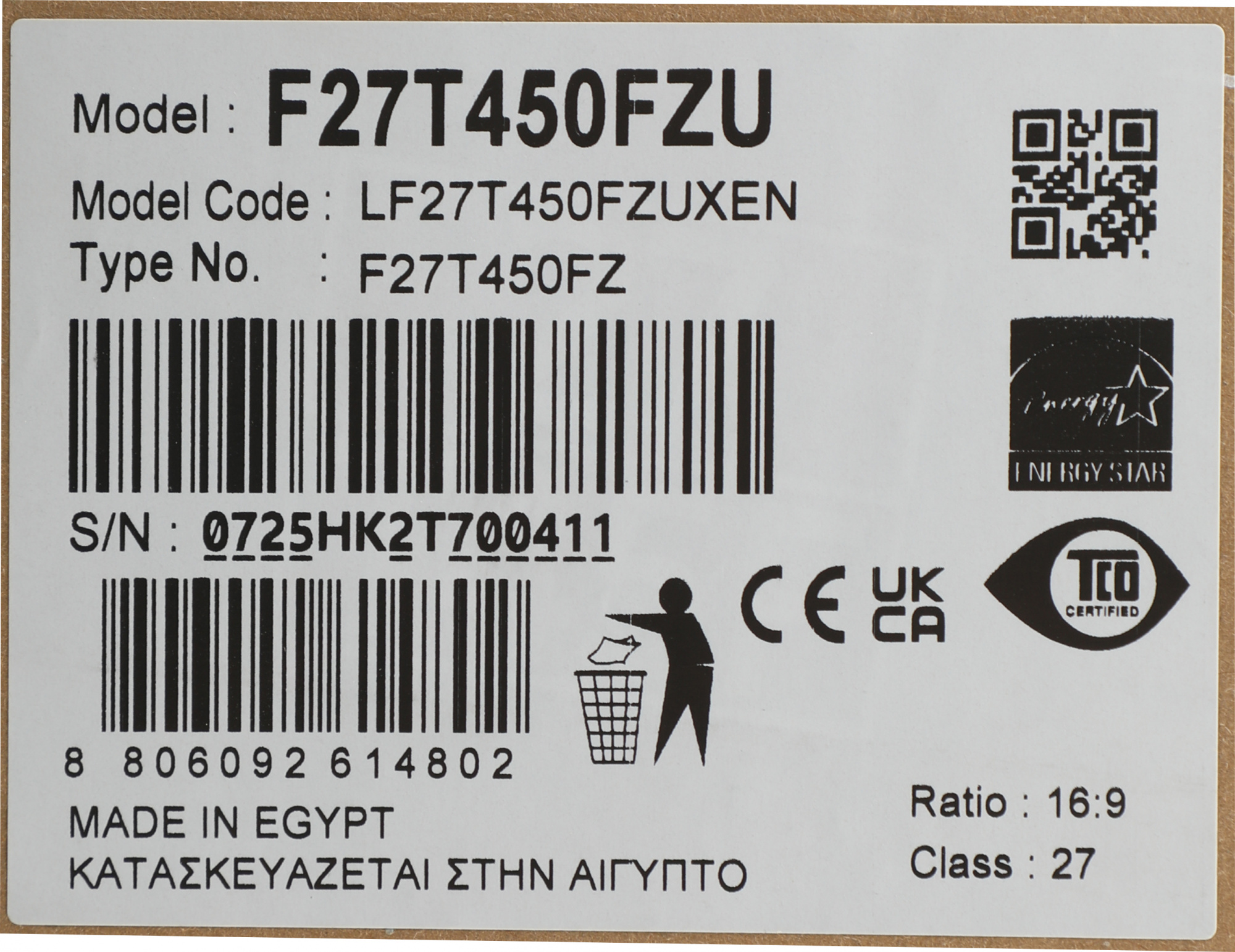 Монитор Samsung 27" F27T450FZU черный IPS LED 16:9 HDMI M/M полуматовая HAS Piv 250cd 178гр/178гр 1920x1080 75Hz FreeSync DP FHD USB 4.6кг — фото 20
