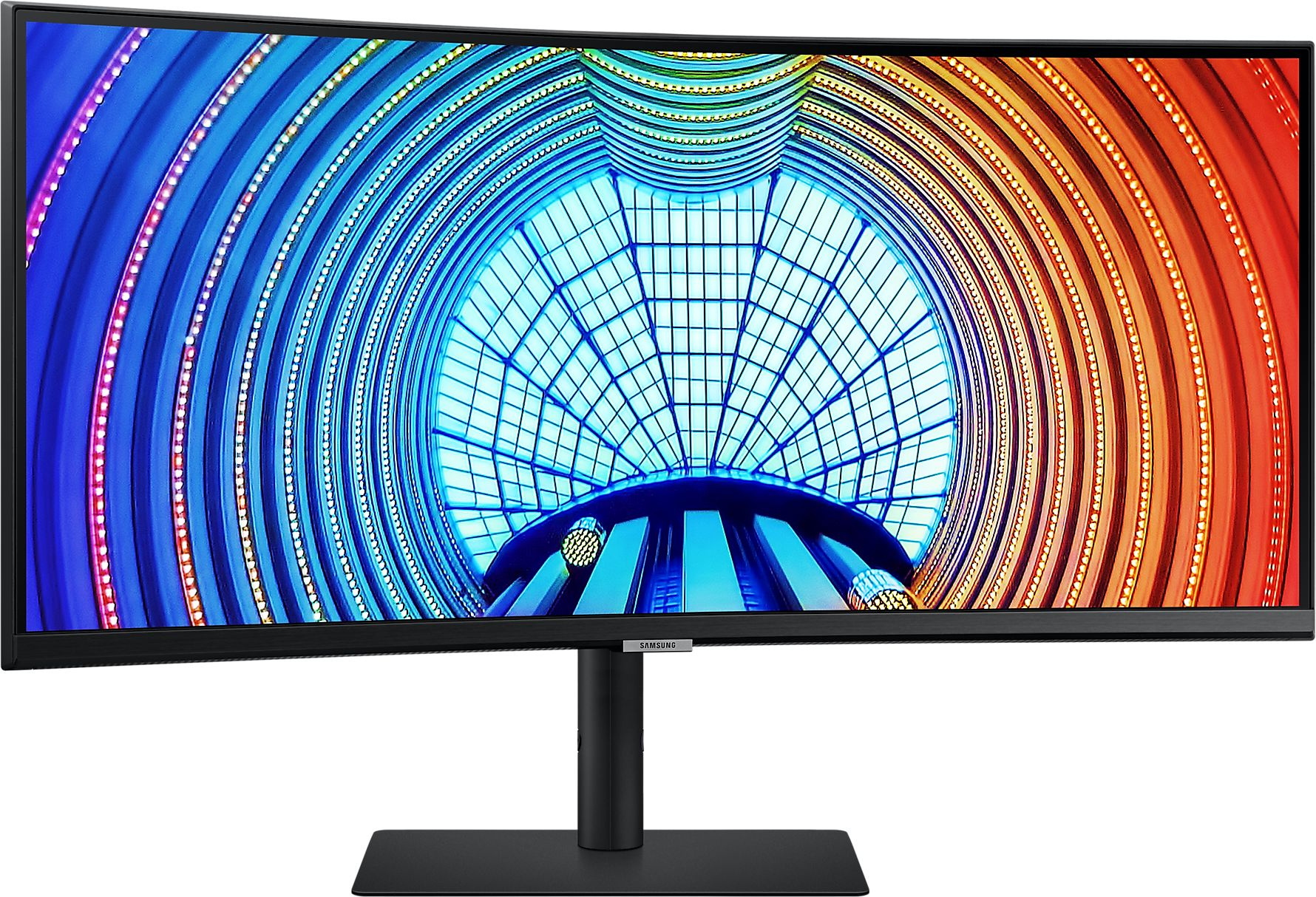 Монитор Samsung 34" LS34A650UXUXEN черный VA LED 5ms 21:9 HDMI матовая HAS Piv 300cd 178гр/178гр 3440x1440 100Hz DP 2K USB 7.6кг