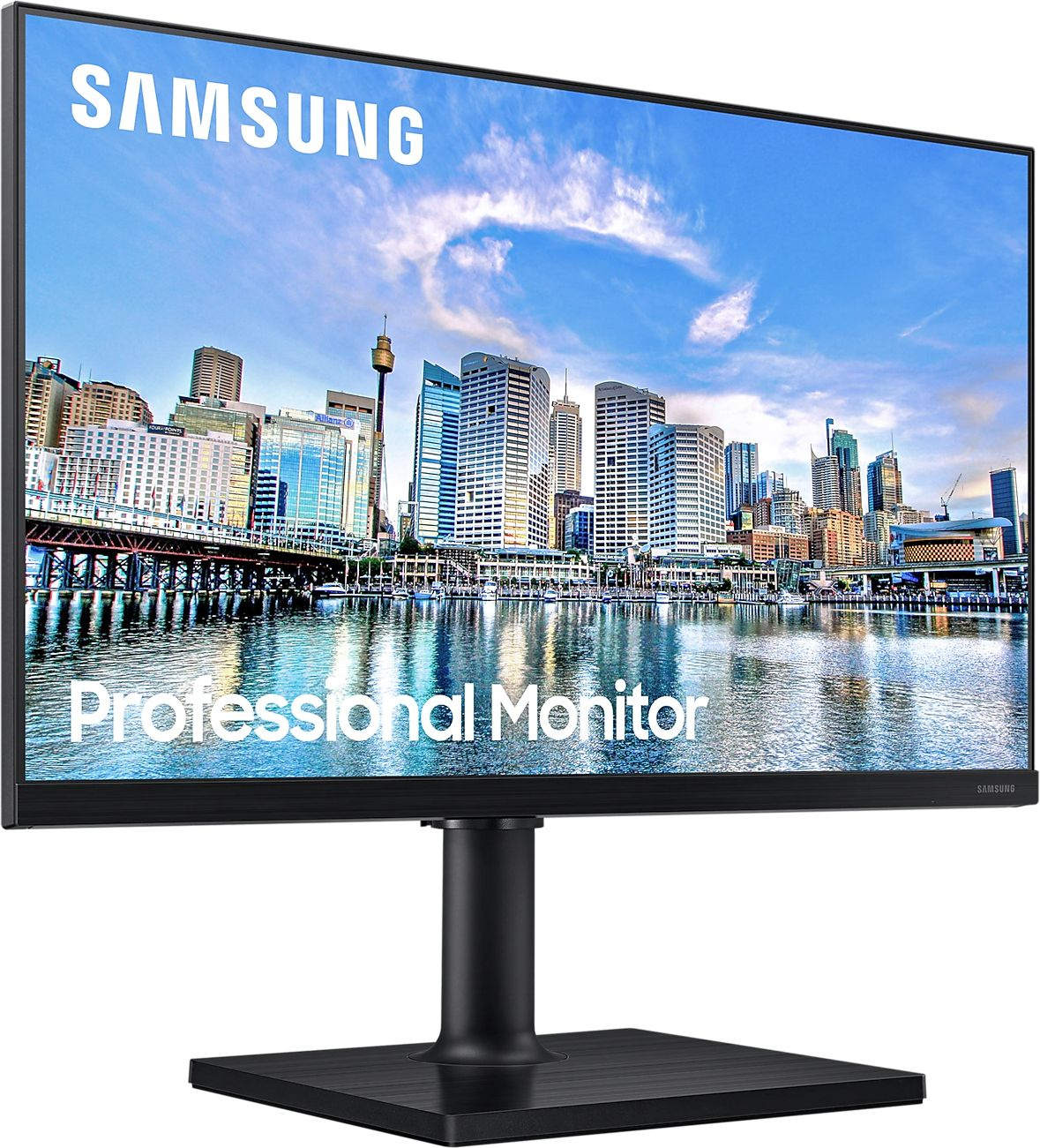 Монитор Samsung 23.8" F24T450FQ черный IPS LED 5ms 16:9 HDMI матовая HAS Piv 1000:1 250cd 178гр/178гр 1920x1080 75Hz DP FHD USB 4кг — фото 3