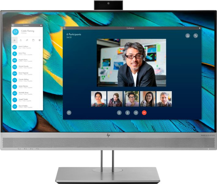 Монитор HP 23.8" EliteDisplay E243m серебристый IPS 16:9 HDMI M/M Cam матовая HAS Piv 1000:1 250cd 178гр/178гр 1920x1080 60Hz VGA DP FHD USB 6.6кг — фото 4