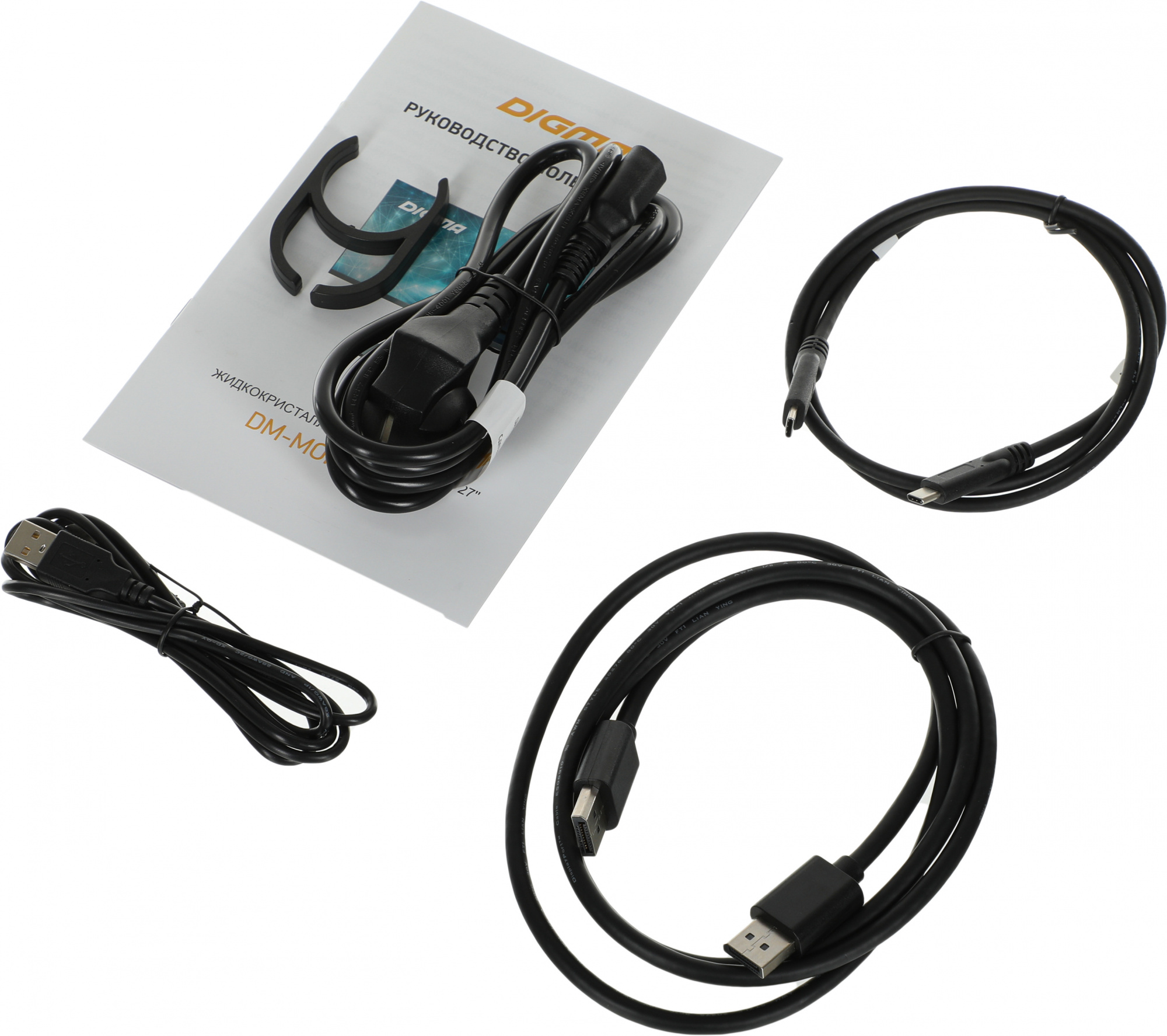 Монитор Digma 27" DM-MONB2709 темно-серый IPS LED 5ms 16:9 HDMI матовая HAS Piv 350cd 178гр/178гр 3840x2160 60Hz G-Sync DP 4K USB 8.7кг — фото 4