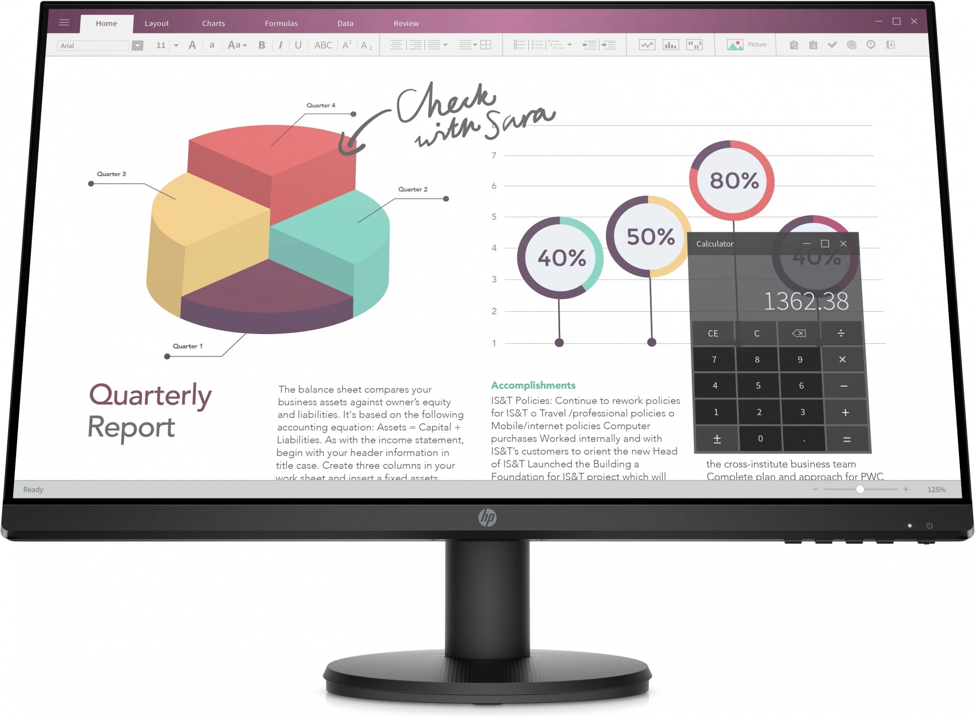 Монитор HP 23.8" P24v черный VA LED 16:9 HDMI матовая 250cd 178гр/178гр 1920x1080 VGA FHD 3.57кг