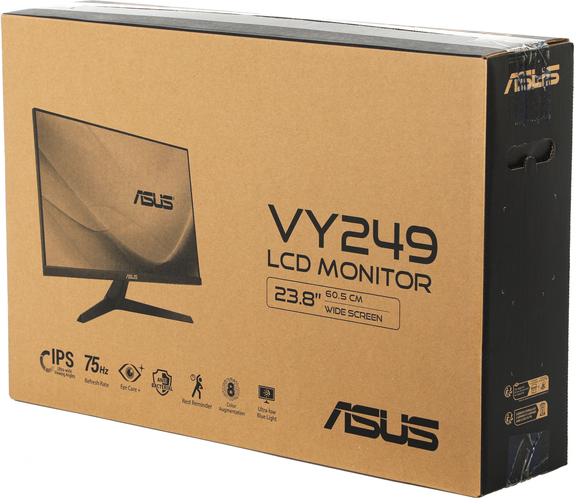 Монитор Asus 23.8" Gaming VY249HE черный IPS LED 1ms 16:9 HDMI матовая 250cd 178гр/178гр 1920x1080 75Hz FreeSync VGA FHD 3.38кг — фото 7