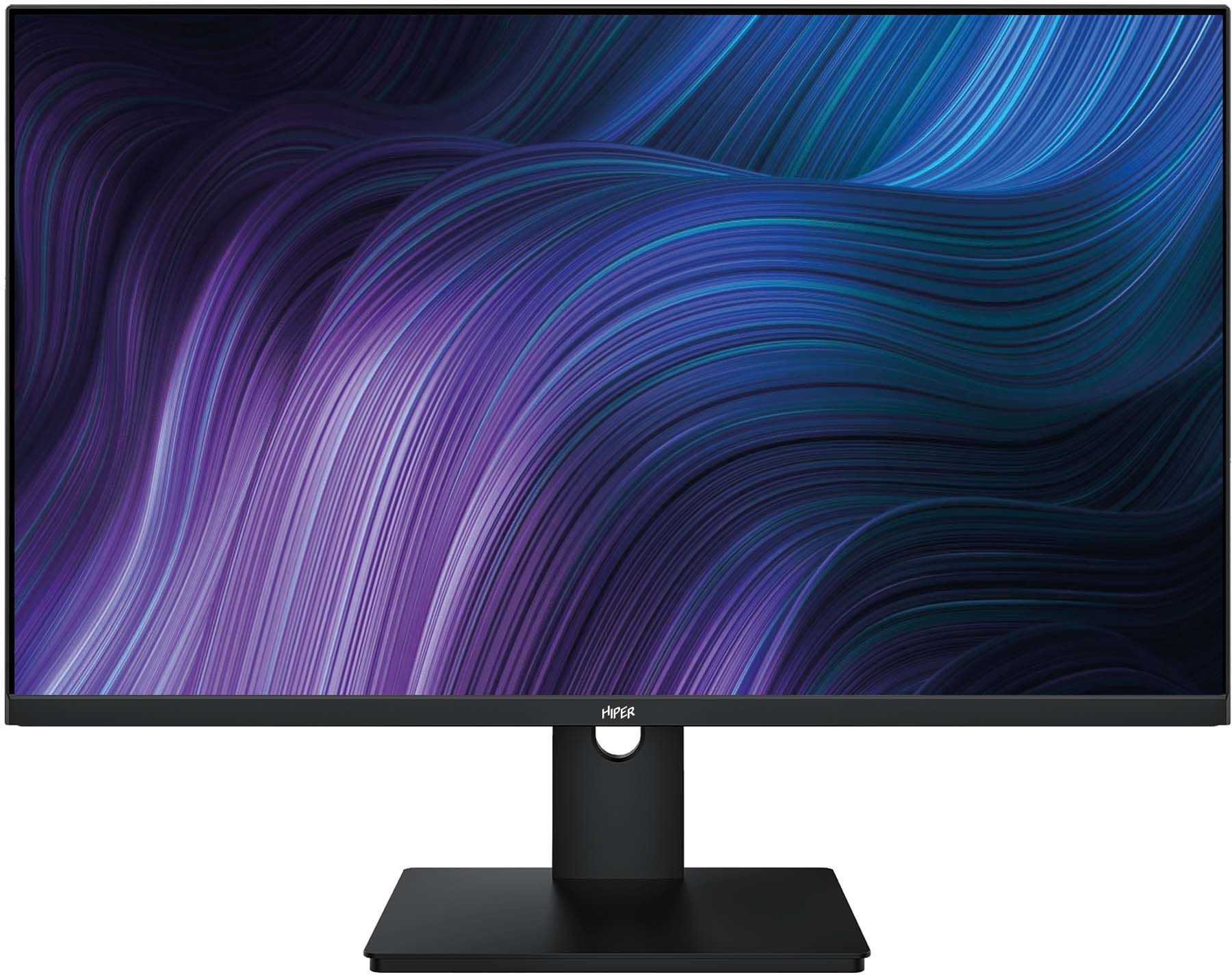 Монитор Hiper 27" ProView QW27DQA черный IPS LED 8ms 16:9 HDMI M/M матовая HAS Piv 350cd 178гр/178гр 2560x1440 75Hz FreeSync DP 2K USB 5.5кг
