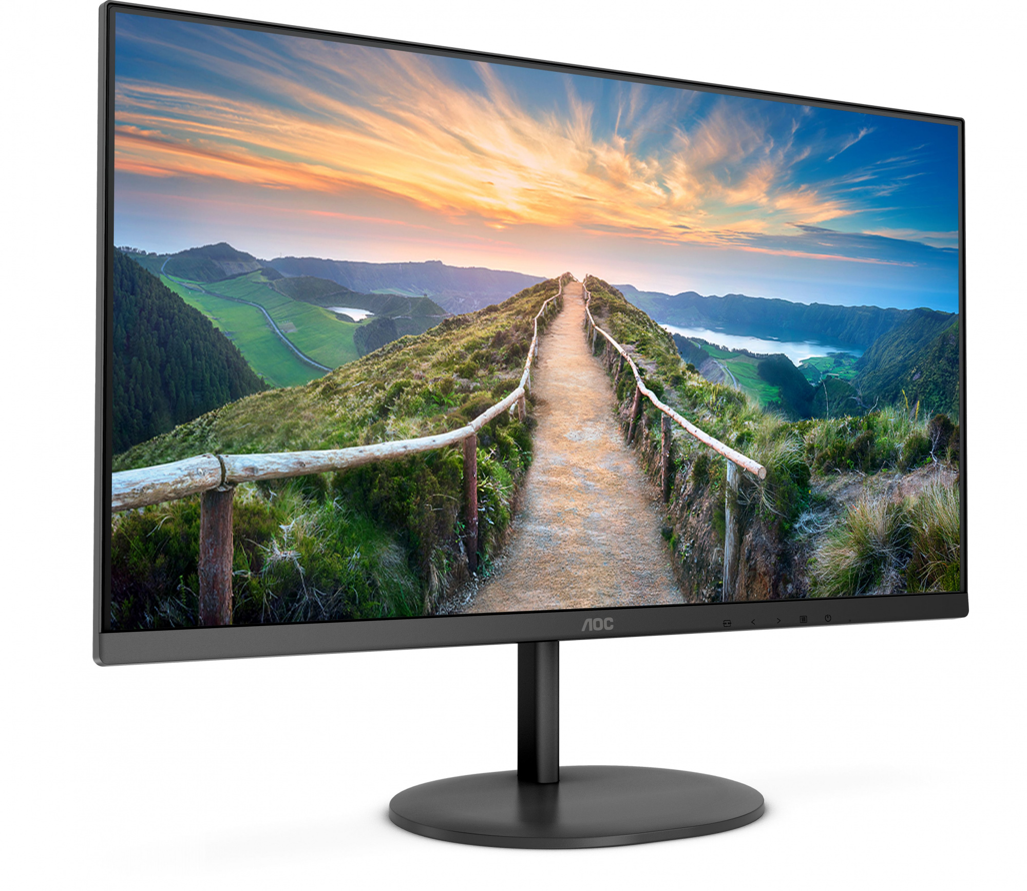 Монитор AOC 27" Q27V4EA черный IPS 16:9 HDMI M/M матовая 250cd 178гр/178гр 2560x1440 75Hz VGA DP 2K 4.65кг — фото 2
