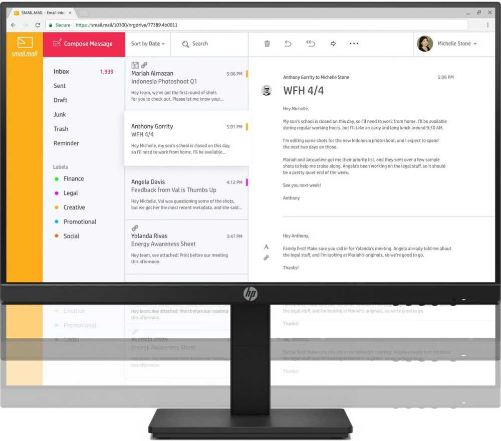 Монитор HP 23.8" P24h G4 черный IPS LED 16:9 HDMI M/M HAS Piv 250cd 178гр/178гр 1920x1080 75Hz VGA DP FHD 4.61кг — фото 2