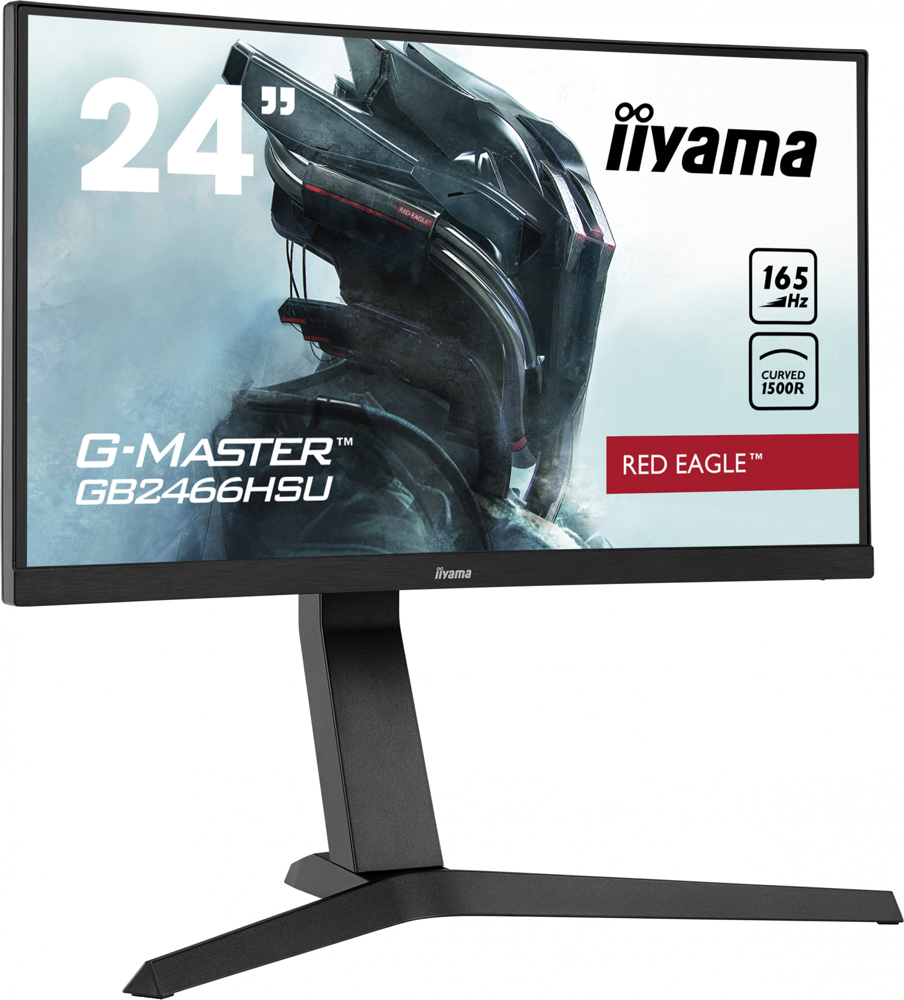 Монитор Iiyama 23.6" Red Eagle GB2466HSU-B1 черный VA LED 1ms 16:9 HDMI M/M матовая HAS 250cd 178гр/178гр 1920x1080 165Hz DP FHD USB 4.8кг — фото 2