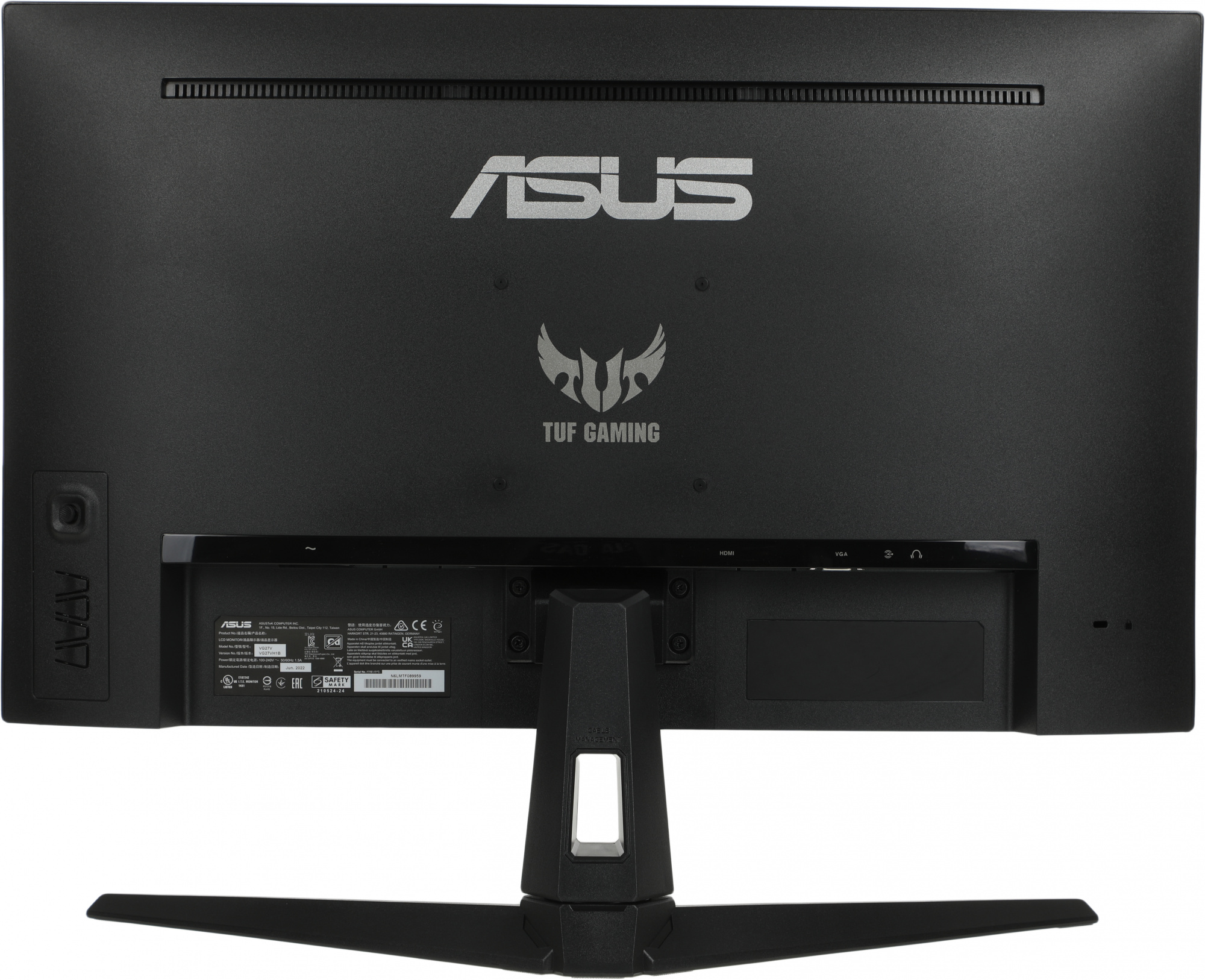 Монитор Asus 27" TUF Gaming VG27VH1B черный VA LED 1ms 16:9 HDMI M/M матовая Piv 250cd 178гр/178гр 1920x1080 165Hz FreeSync Premium VGA FHD 5.35кг — фото 9