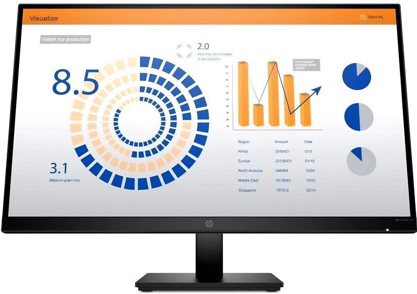 Монитор HP 27" P27q G4 черный IPS LED 16:9 HDMI матовая HAS Piv 250cd 178гр/178гр 2560x1440 60Hz VGA 2K 6.84кг
