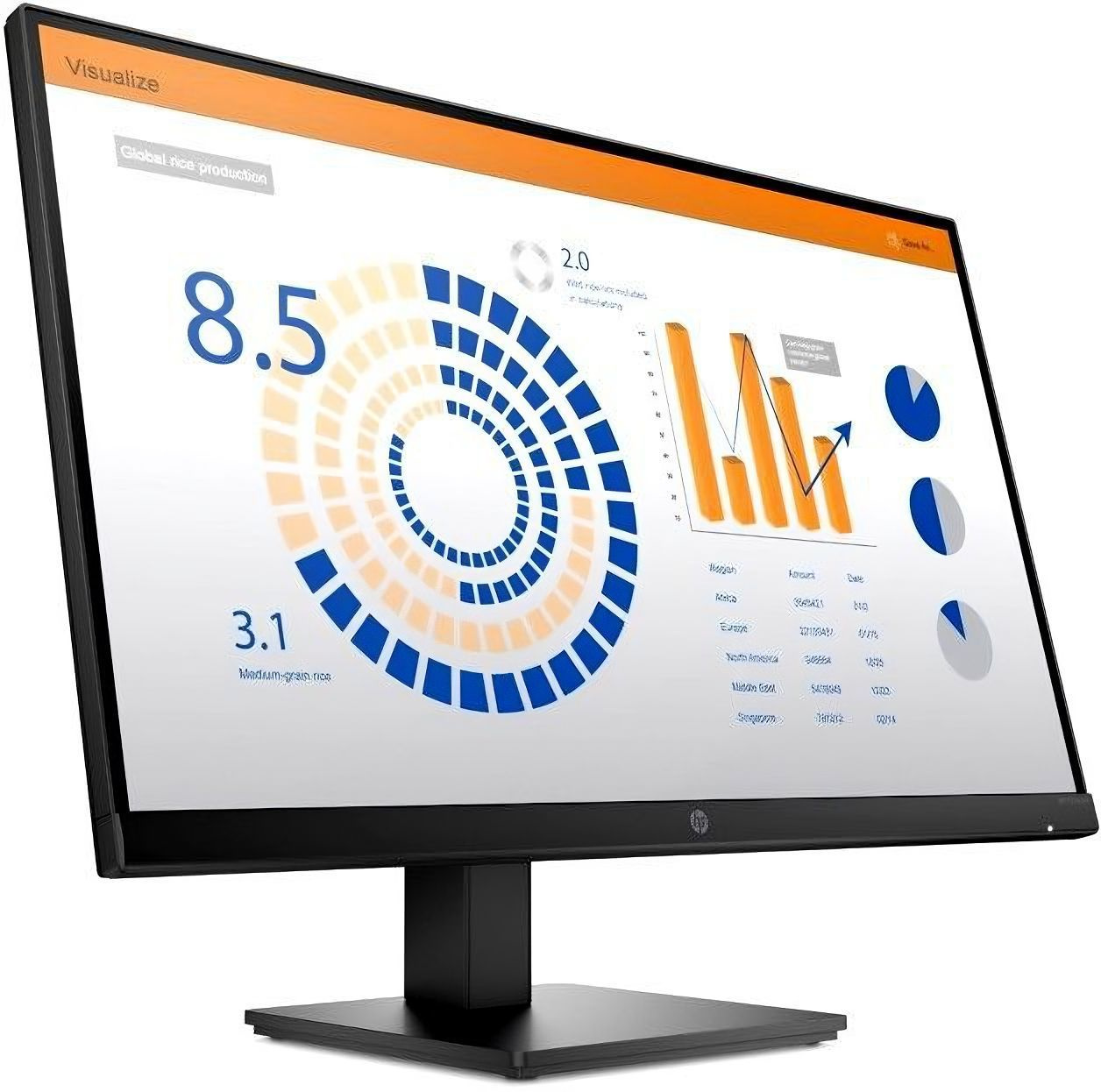 Монитор HP 27" P27q G4 черный IPS LED 16:9 HDMI матовая HAS Piv 250cd 178гр/178гр 2560x1440 60Hz VGA 2K 6.84кг — фото 2