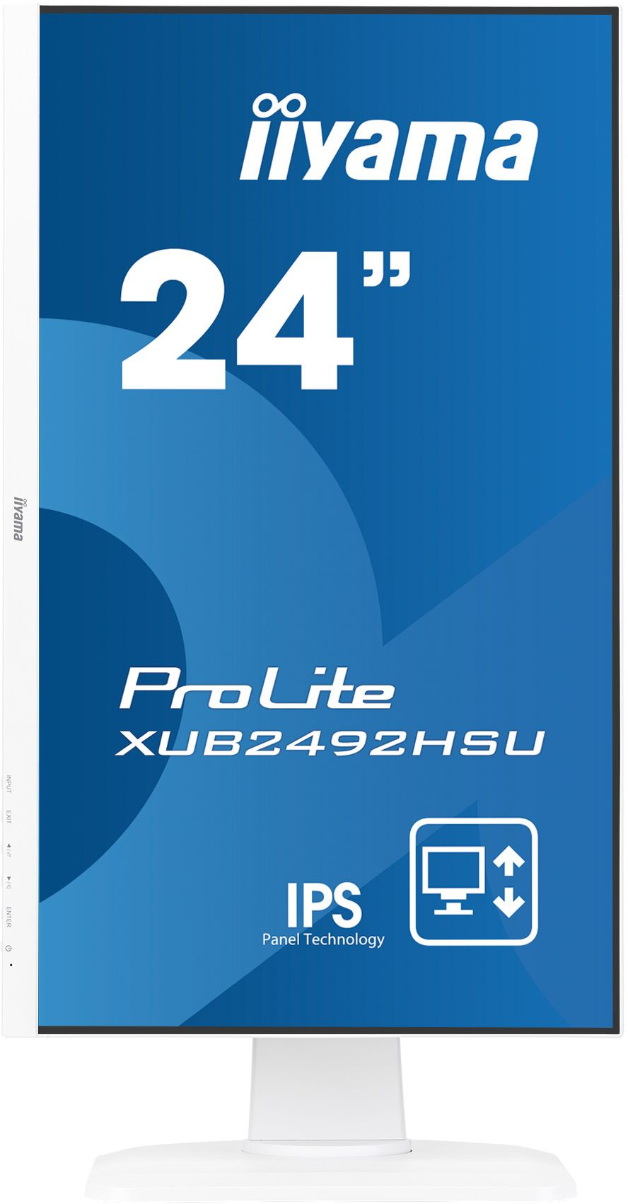 Монитор Iiyama 23.8" ProLite XUB2492HSU-W1 белый IPS LED 16:9 HDMI M/M матовая HAS Piv 1000:1 250cd 178гр/178гр 1920x1080 75Hz VGA DP FHD USB 5.4кг — фото 2