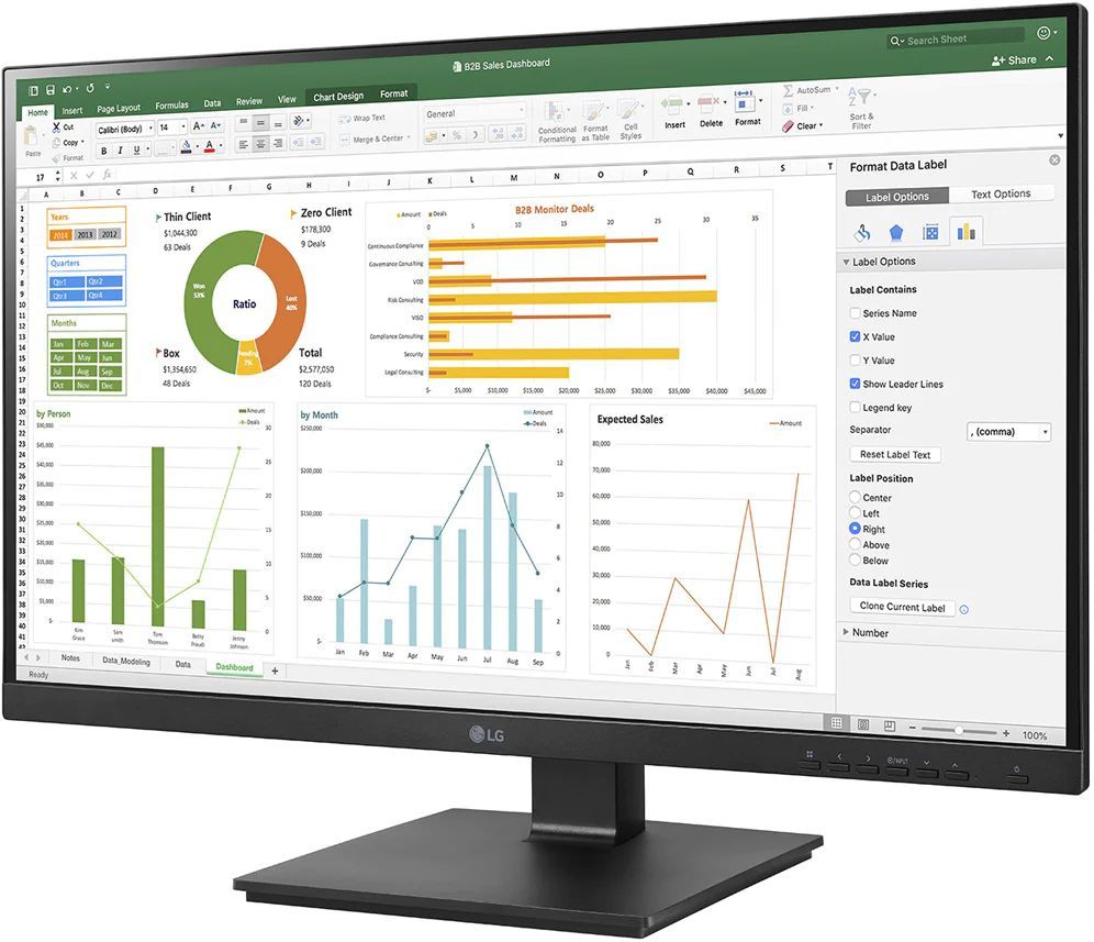 Монитор LG 23.8" 24BN650Y-B.AED черный IPS LED 16:9 DVI HDMI M/M матовая HAS Piv 250cd 178гр/178гр 1920x1080 75Hz DP FHD USB 5.7кг — фото 2