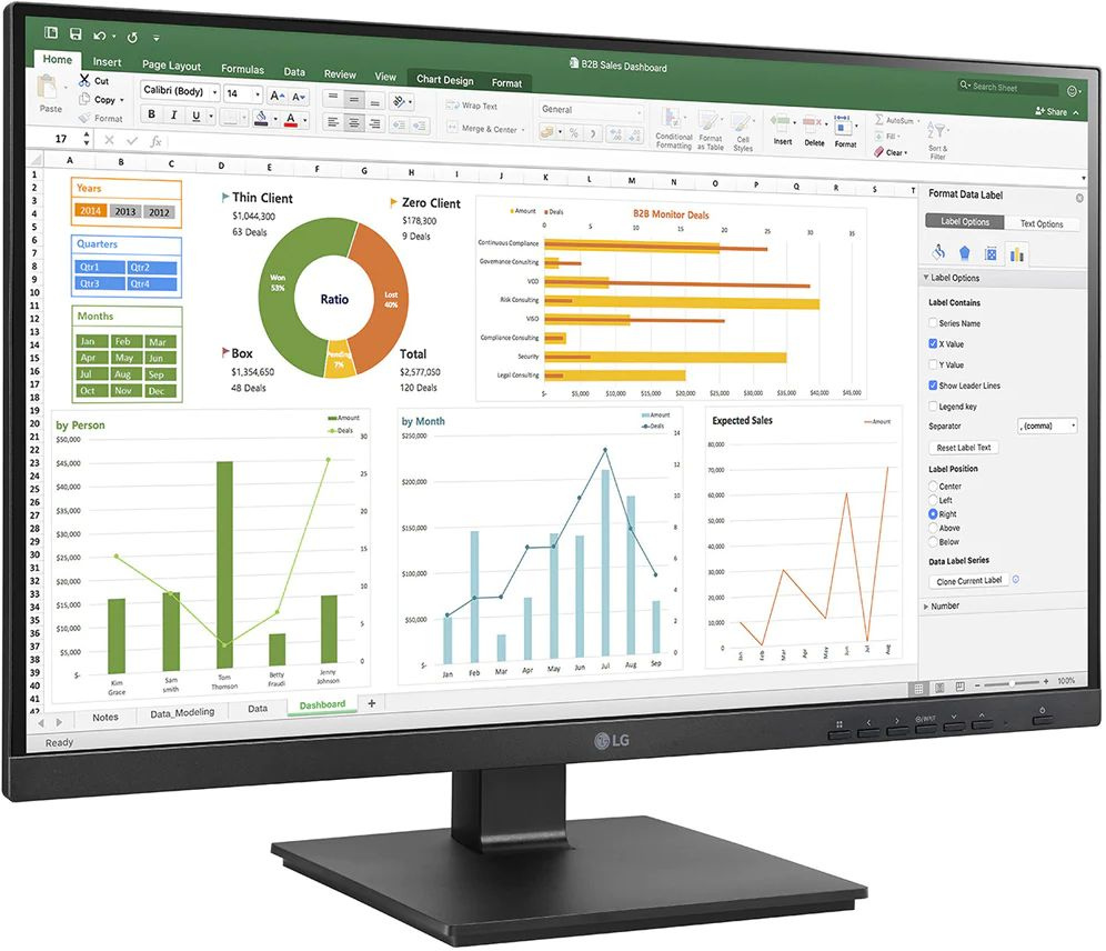 Монитор LG 23.8" 24BN650Y-B.AED черный IPS LED 16:9 DVI HDMI M/M матовая HAS Piv 250cd 178гр/178гр 1920x1080 75Hz DP FHD USB 5.7кг — фото 3