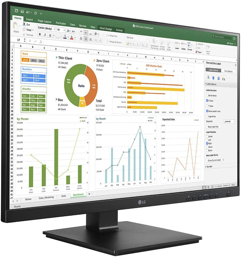 Монитор LG 23.8" 24BN650Y-B.AED черный IPS LED 16:9 DVI HDMI M/M матовая HAS Piv 250cd 178гр/178гр 1920x1080 75Hz DP FHD USB 5.7кг — фото 4