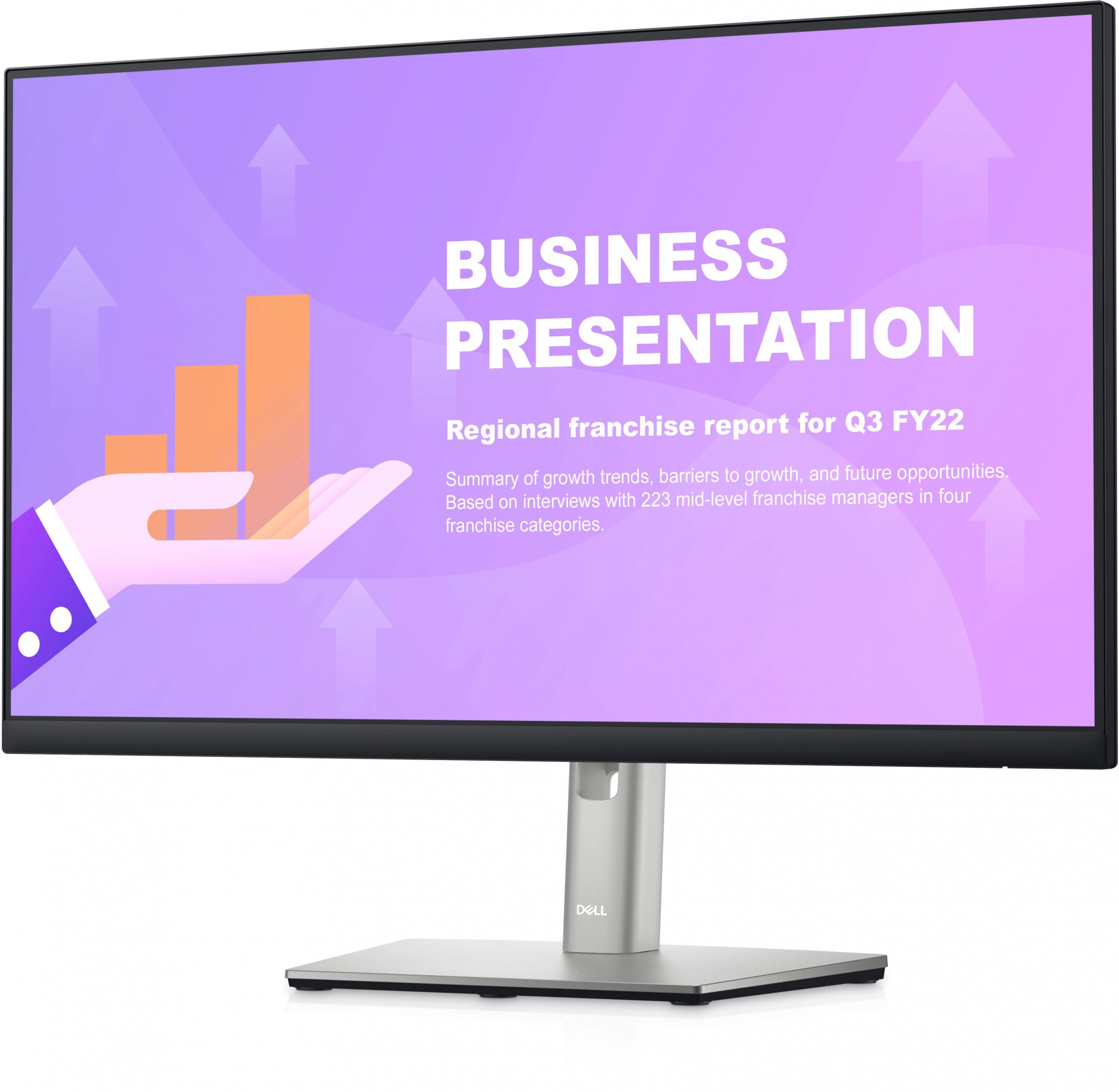 Монитор Dell 23.8" P2422HE черный IPS LED 8ms 16:9 HDMI матовая HAS Piv 1000:1 250cd 178гр/178гр 1920x1080 60Hz DP FHD USB 6кг — фото 2