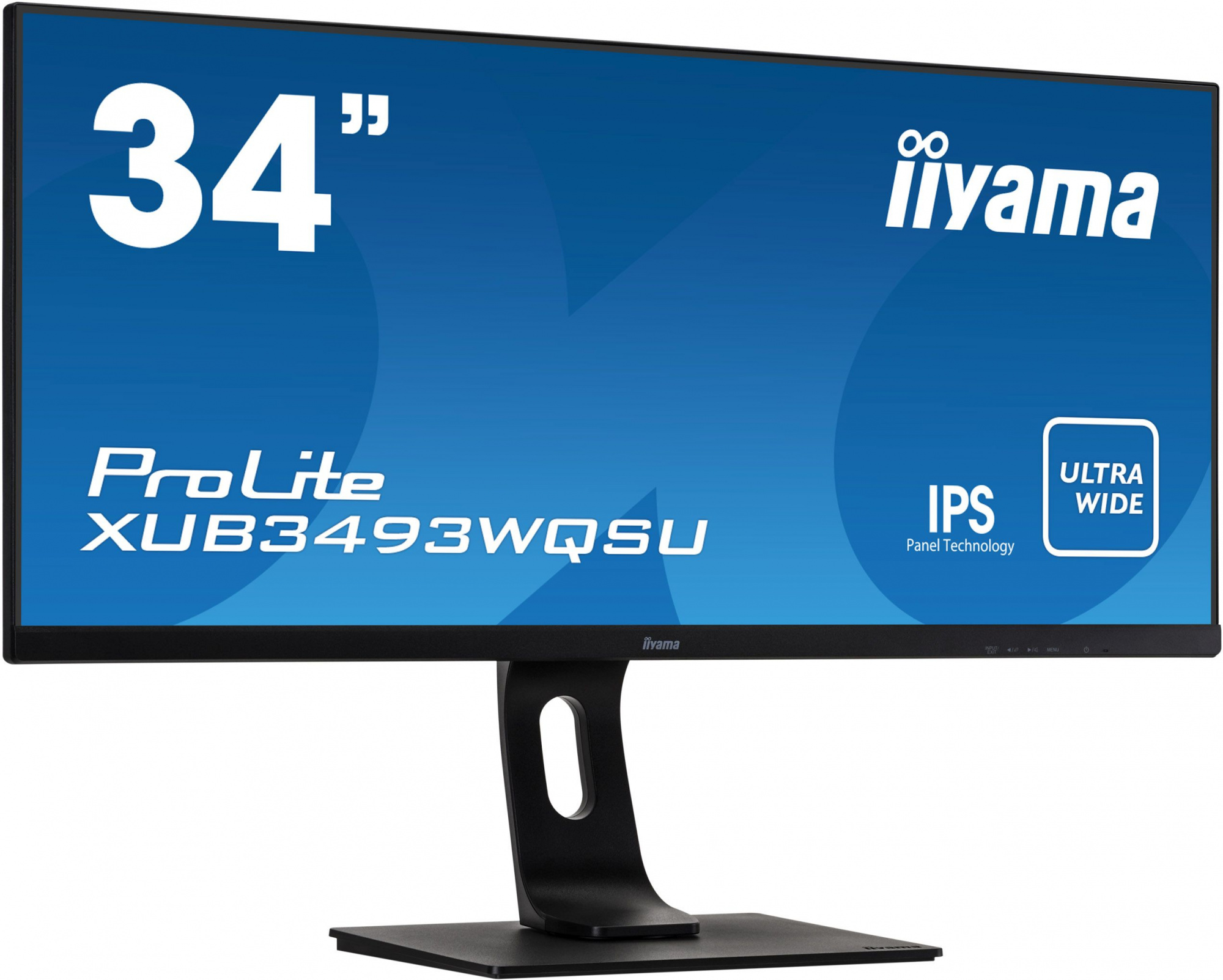 Монитор Iiyama 34" ProLite XUB3493WQSU-B1 черный IPS LED 4ms 21:9 HDMI M/M матовая HAS Piv 1000:1 400cd 178гр/178гр 3440x1440 75Hz DP UW USB 9.5кг — фото 2