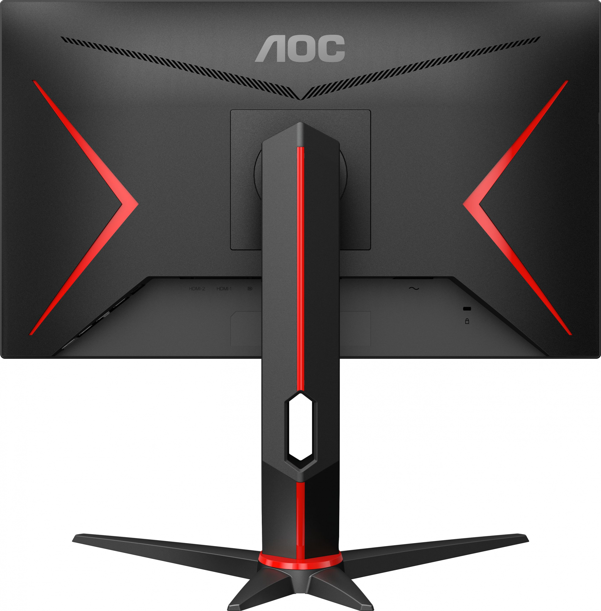 Монитор AOC 23.8" Gaming 24G2U5-BK черный/красный IPS LED 1ms 16:9 HDMI M/M матовая HAS Piv 250cd 178гр/178гр 1920x1080 75Hz FreeSync Premium VGA DP FHD USB 4.25кг — фото 2