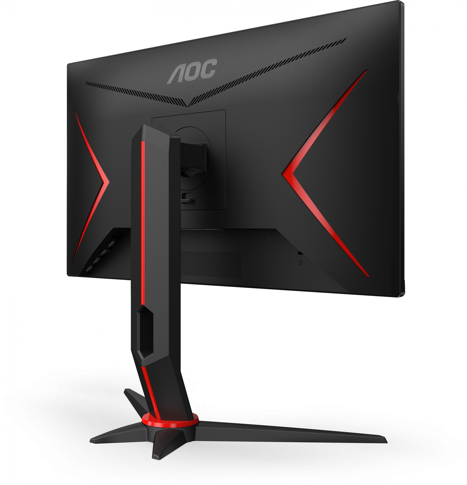 Монитор AOC 23.8" Gaming 24G2U5-BK черный/красный IPS LED 1ms 16:9 HDMI M/M матовая HAS Piv 250cd 178гр/178гр 1920x1080 75Hz FreeSync Premium VGA DP FHD USB 4.25кг — фото 4