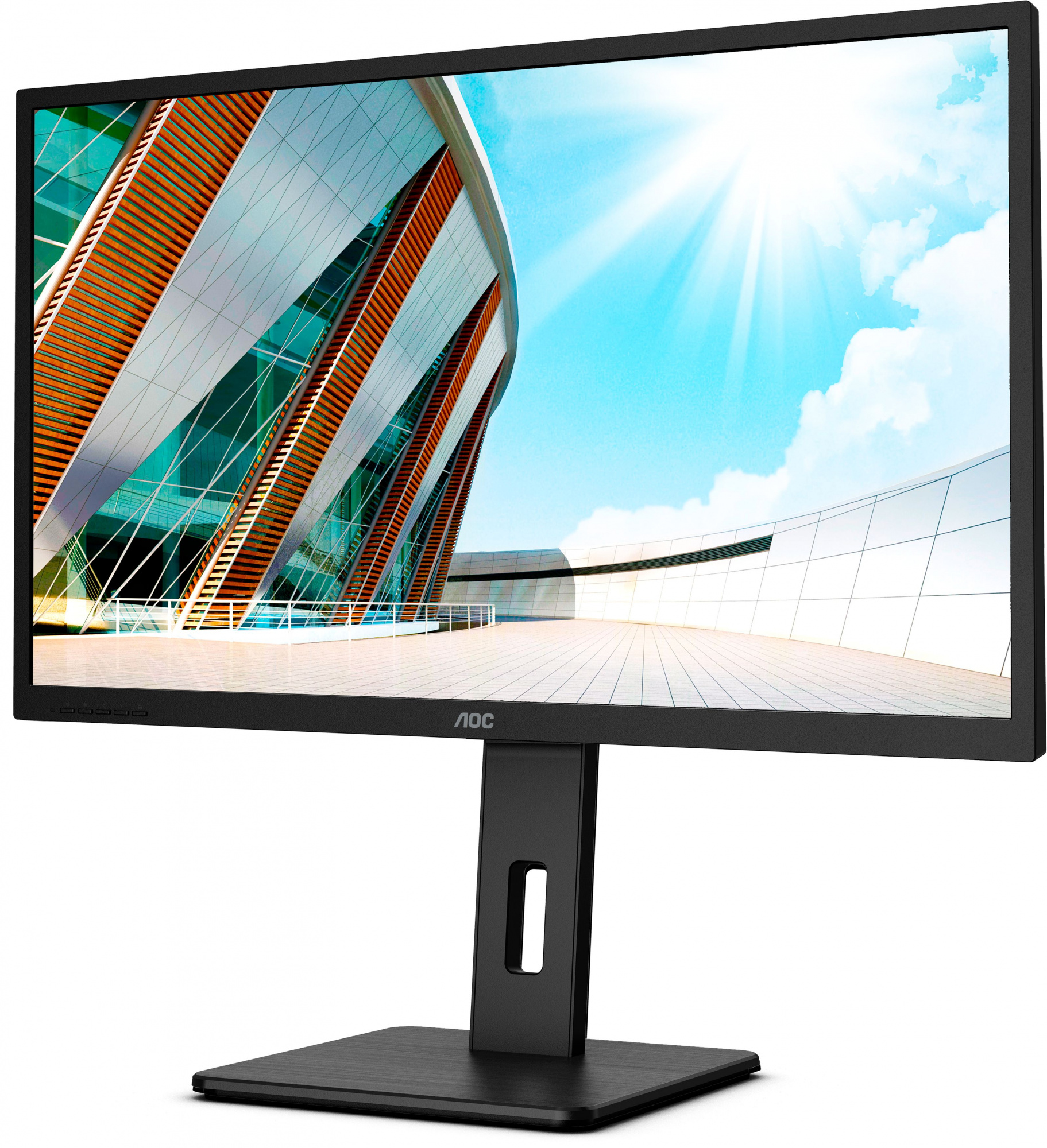 Монитор AOC 31.5" Pro Q32P2CA черный IPS LED 16:9 HDMI M/M матовая HAS Piv 250cd 178гр/178гр 2560x1440 75Hz DP 2K USB 9.4кг — фото 4