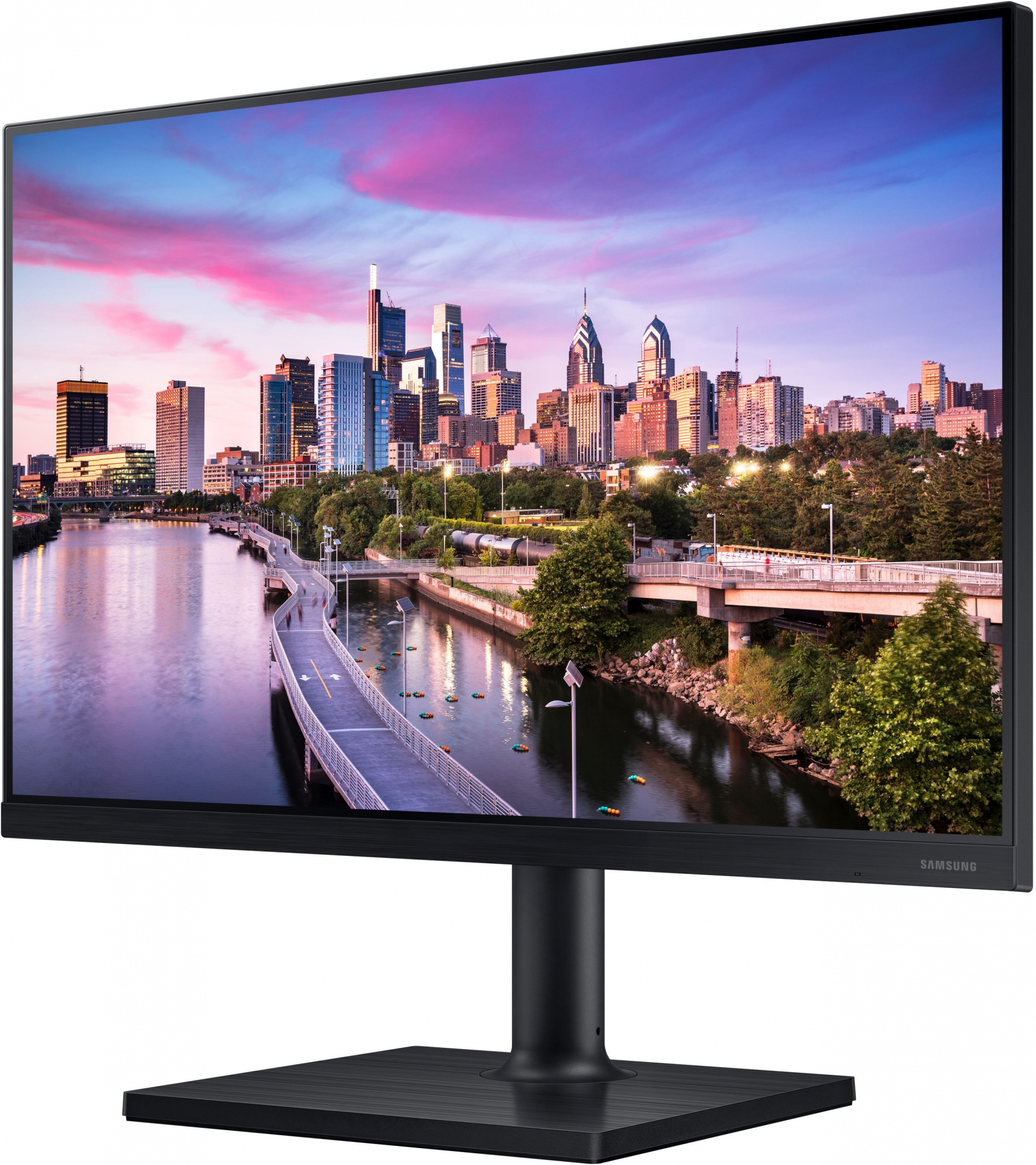 Монитор Samsung 24" F24T450GY черный IPS LED 16:10 DVI HDMI M/M матовая HAS Piv 250cd 178гр/178гр 1920x1200 75Hz DP FHD USB 5.5кг (RUS) — фото 3