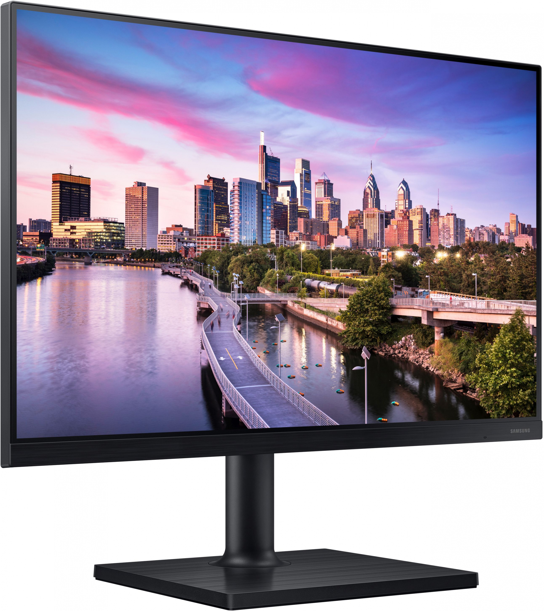 Монитор Samsung 24" F24T450GY черный IPS LED 16:10 DVI HDMI M/M матовая HAS Piv 250cd 178гр/178гр 1920x1200 75Hz DP FHD USB 5.5кг (RUS) — фото 4